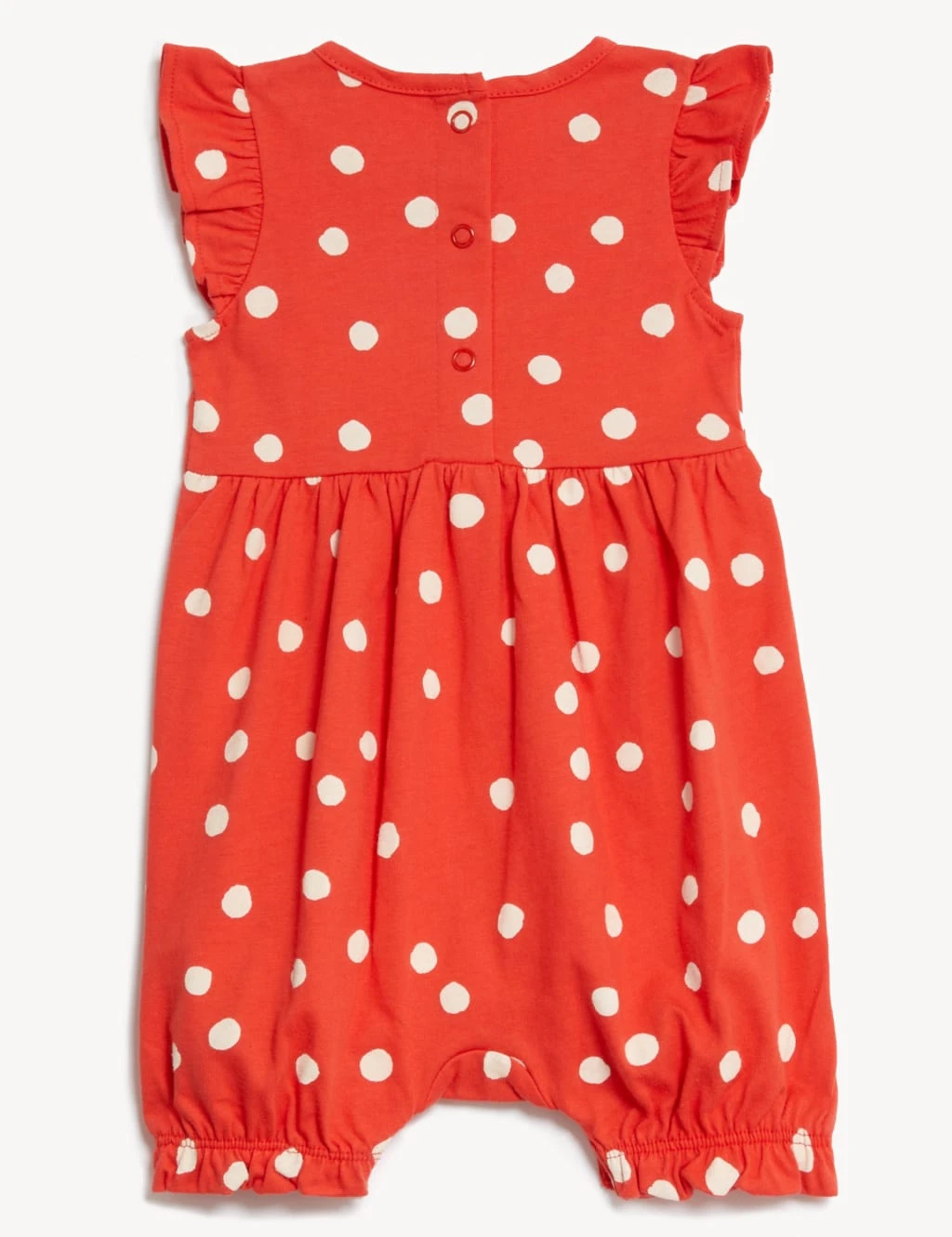 Pure Cotton Spot Print Romper (0-3 Yrs) 3 Pure Cotton Spot Print Romper (0-3 Yrs) - Image 3