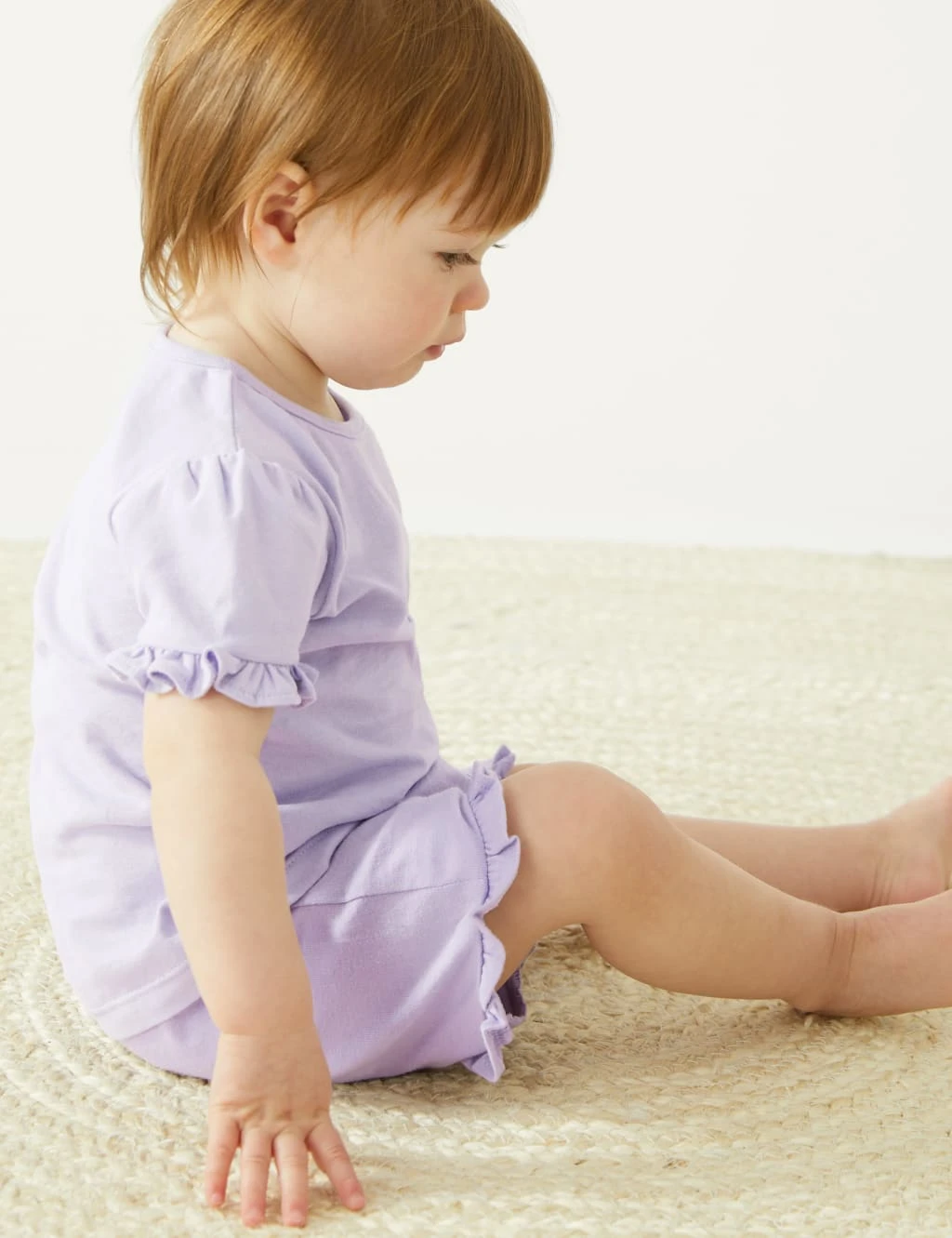 Pure Cotton Frill Shorts (0-3 Yrs) 1 Pure Cotton Frill Shorts (0-3 Yrs)