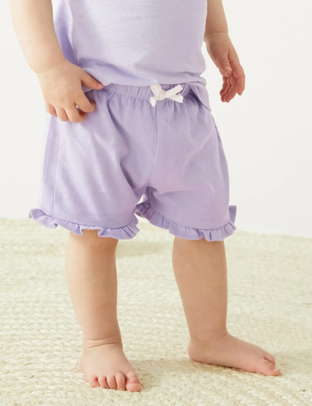 Pure Cotton Frill Shorts (0-3 Yrs) 6 Pure Cotton Frill Shorts (0-3 Yrs) - Image 6