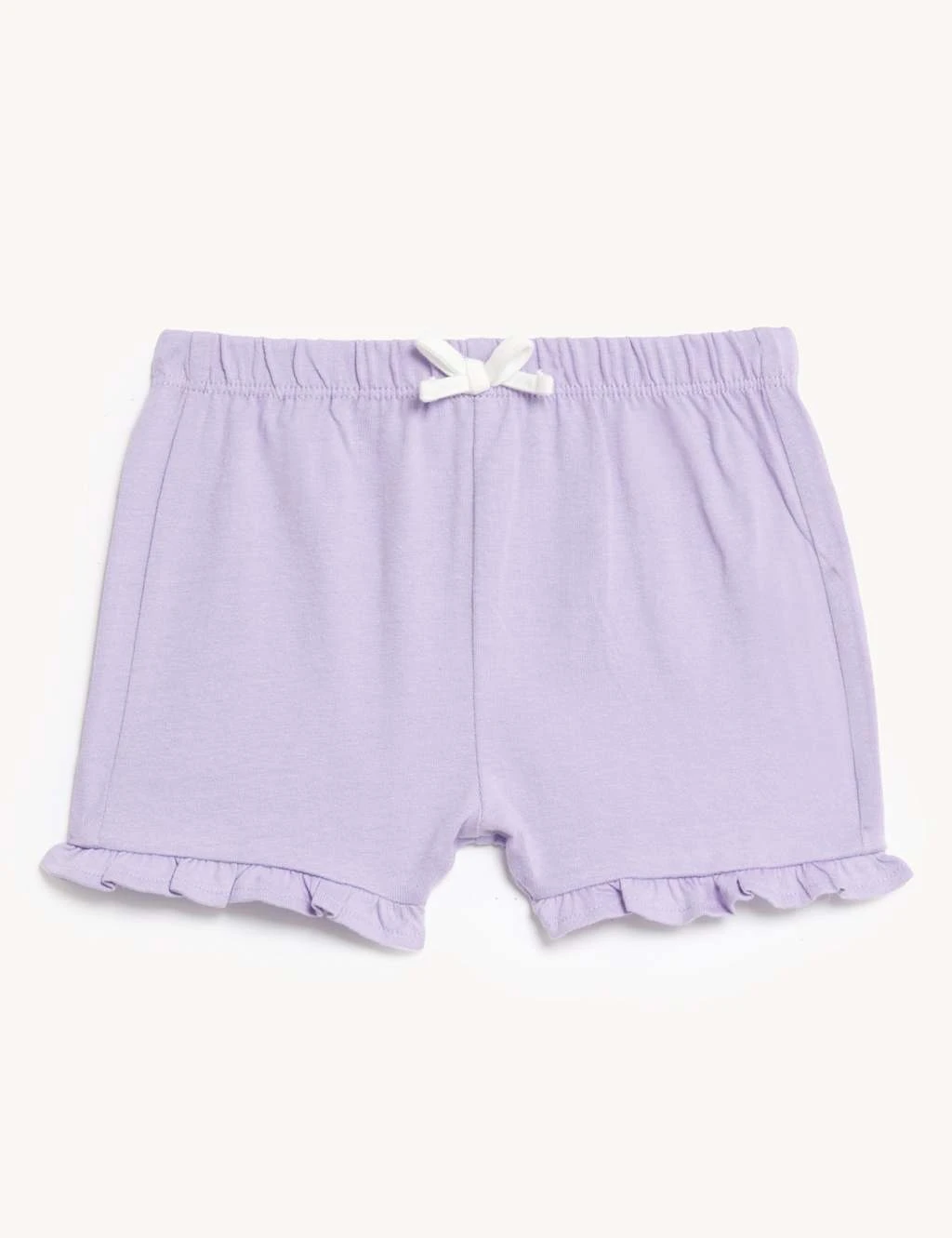 Pure Cotton Frill Shorts (0-3 Yrs) 2 Pure Cotton Frill Shorts (0-3 Yrs) - Image 2