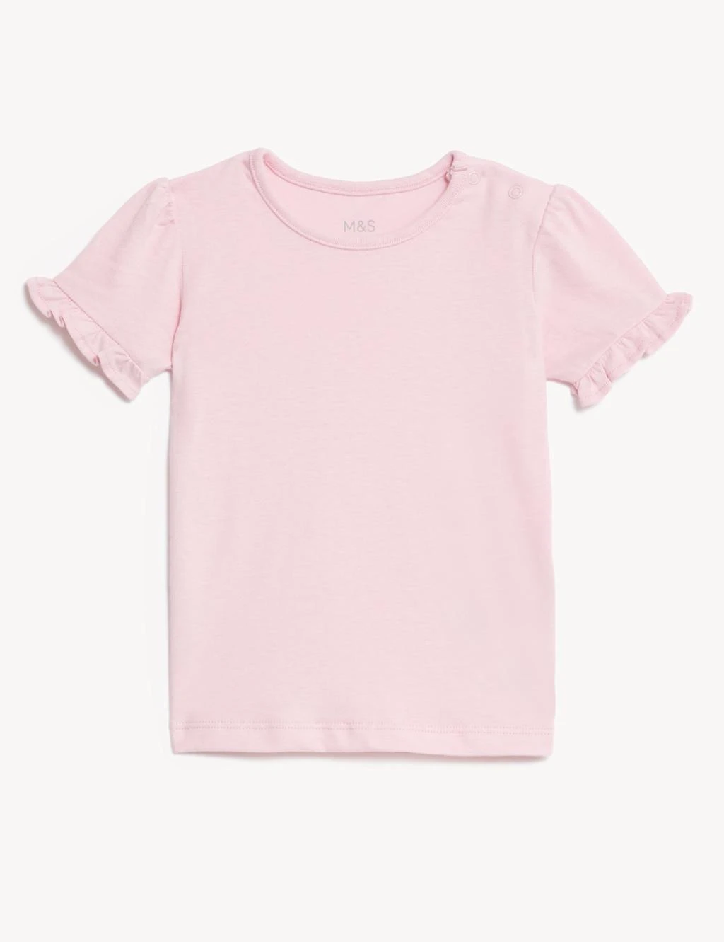 Pure Cotton Frill T-Shirt (0-3 Yrs) 2 Pure Cotton Frill T-Shirt (0-3 Yrs) - Image 2