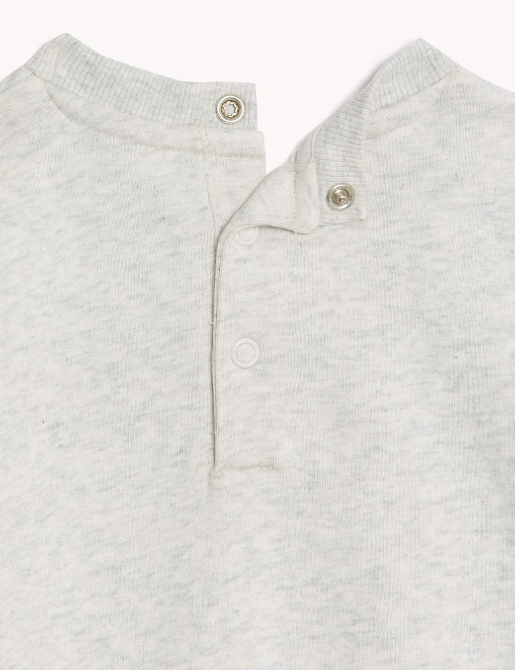 Cotton Rich Smile Slogan Sweater (0-3 Yrs) 3 Cotton Rich Smile Slogan Sweater (0-3 Yrs) - Image 3