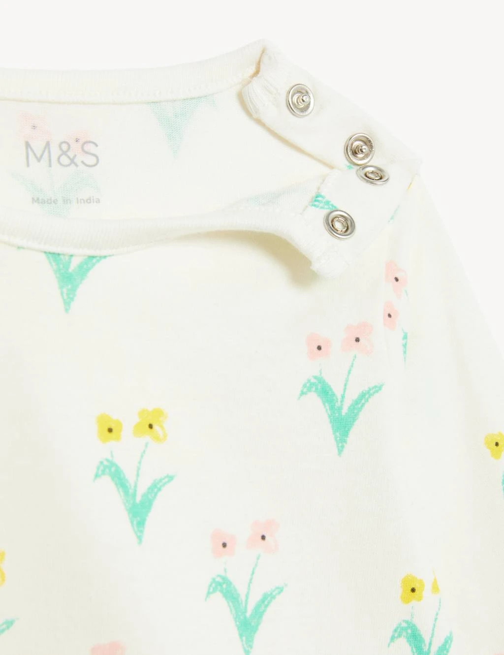 Pure Cotton Floral Top (0-3 Yrs) 4 Pure Cotton Floral Top (0-3 Yrs) - Image 4