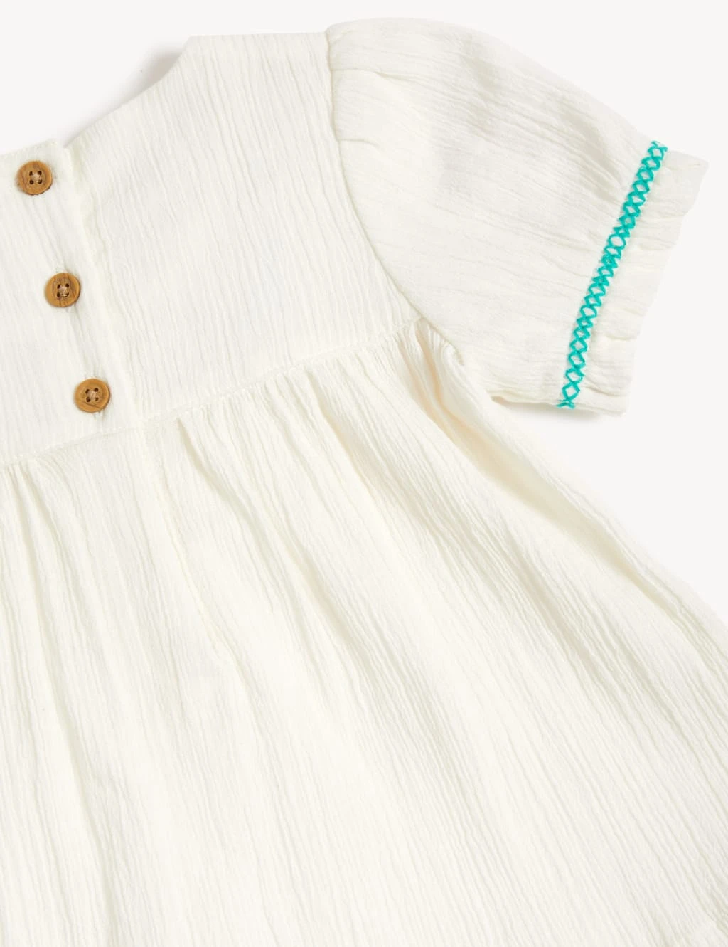 2pc Pure Cotton Embroidered Outfit (0-3 Yrs) 6 2pc Pure Cotton Embroidered Outfit (0-3 Yrs) - Image 6