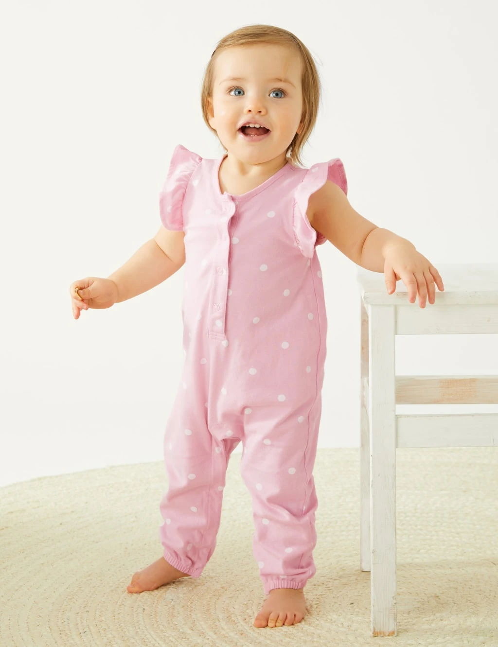 Pure Cotton Spot Romper (0-3 Yrs) 6 Pure Cotton Spot Romper (0-3 Yrs) - Image 6