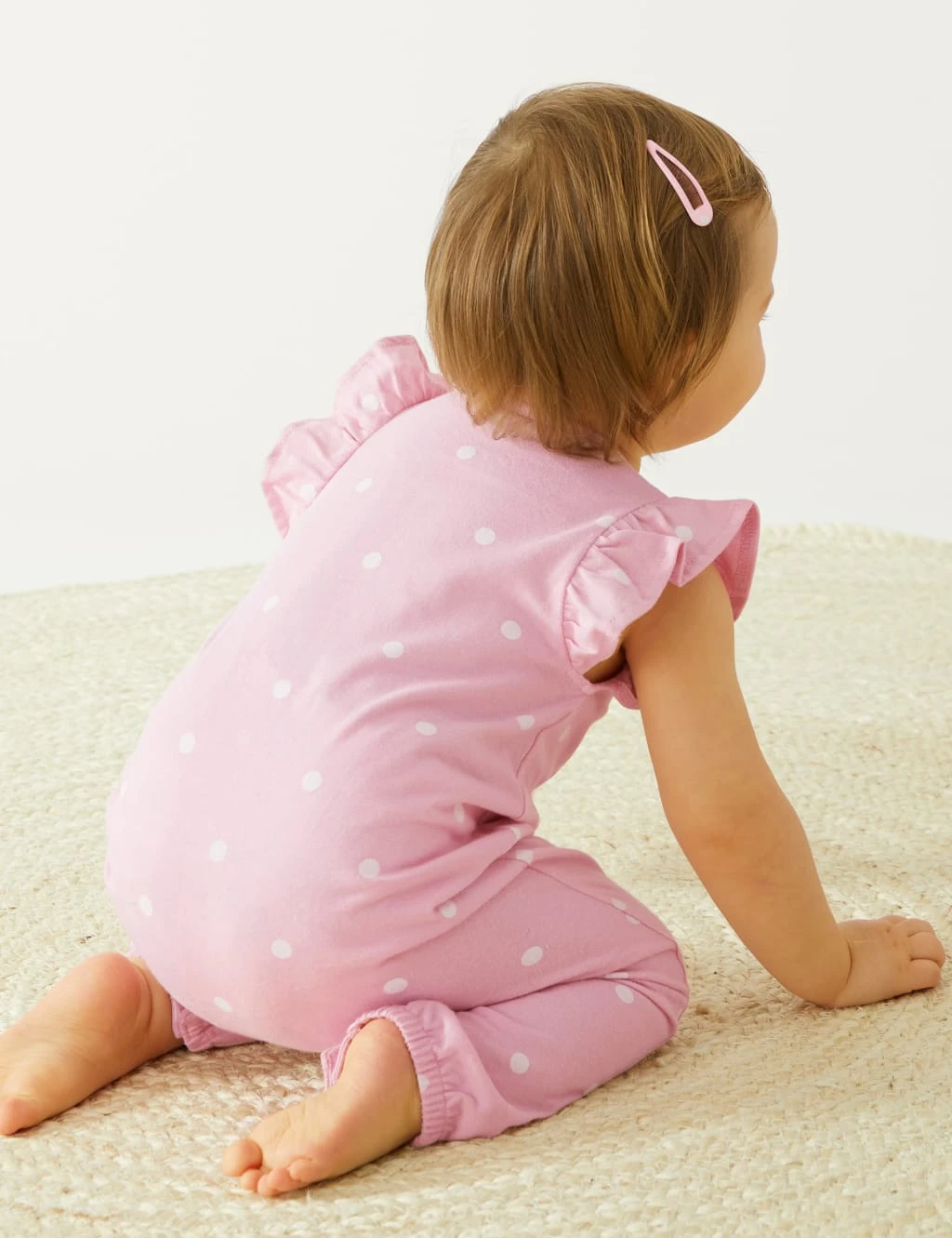Pure Cotton Spot Romper (0-3 Yrs) 8 Pure Cotton Spot Romper (0-3 Yrs) - Image 8