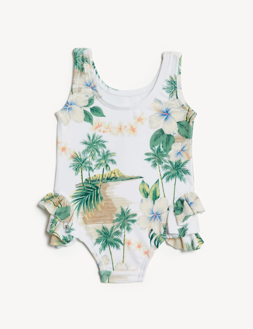 Tropical Frill Swimsuit (0-3 Yrs) 2 Tropical Frill Swimsuit (0-3 Yrs) - Image 2