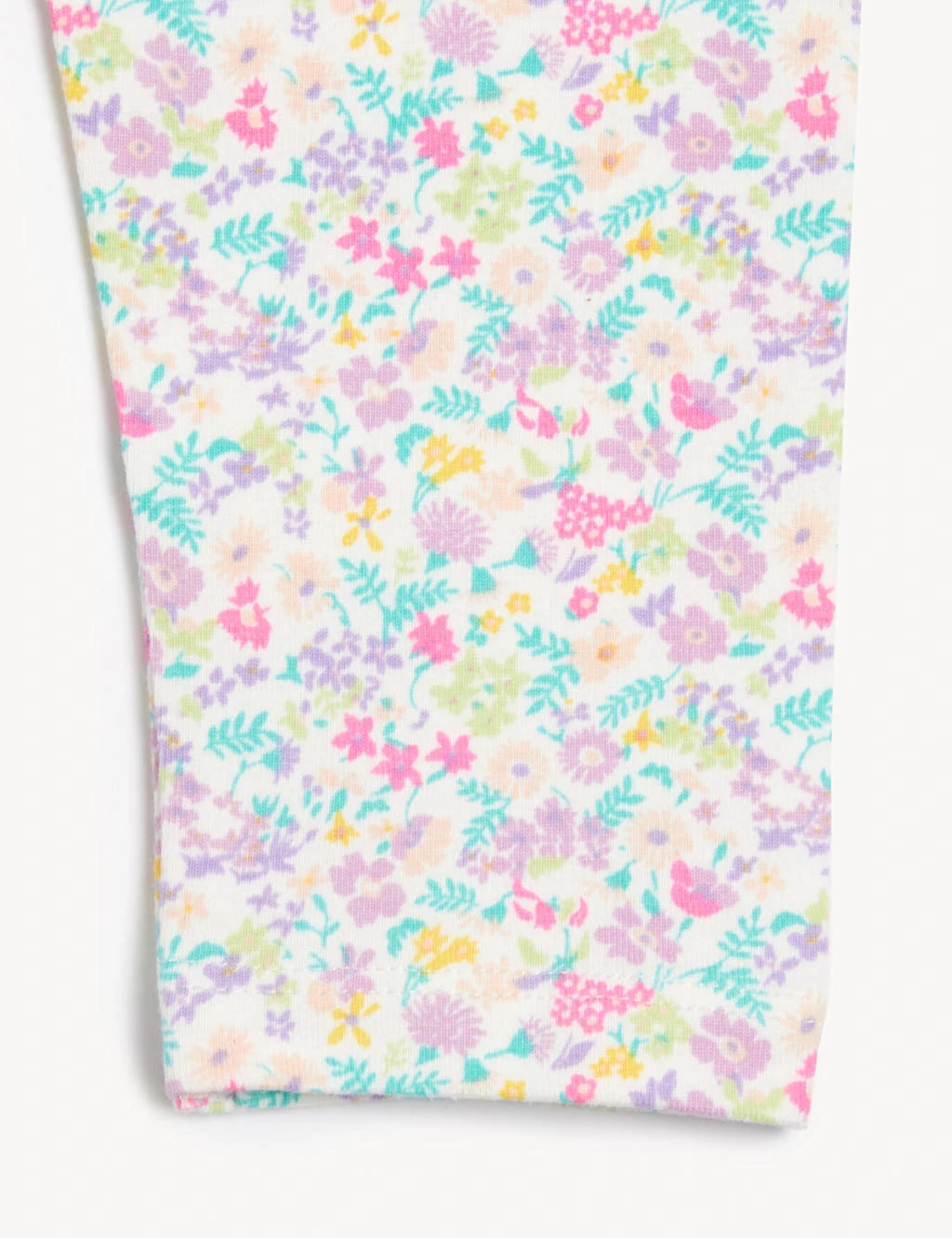 Cotton Rich Floral Leggings (0-3 Yrs) 4 Cotton Rich Floral Leggings (0-3 Yrs) - Image 4