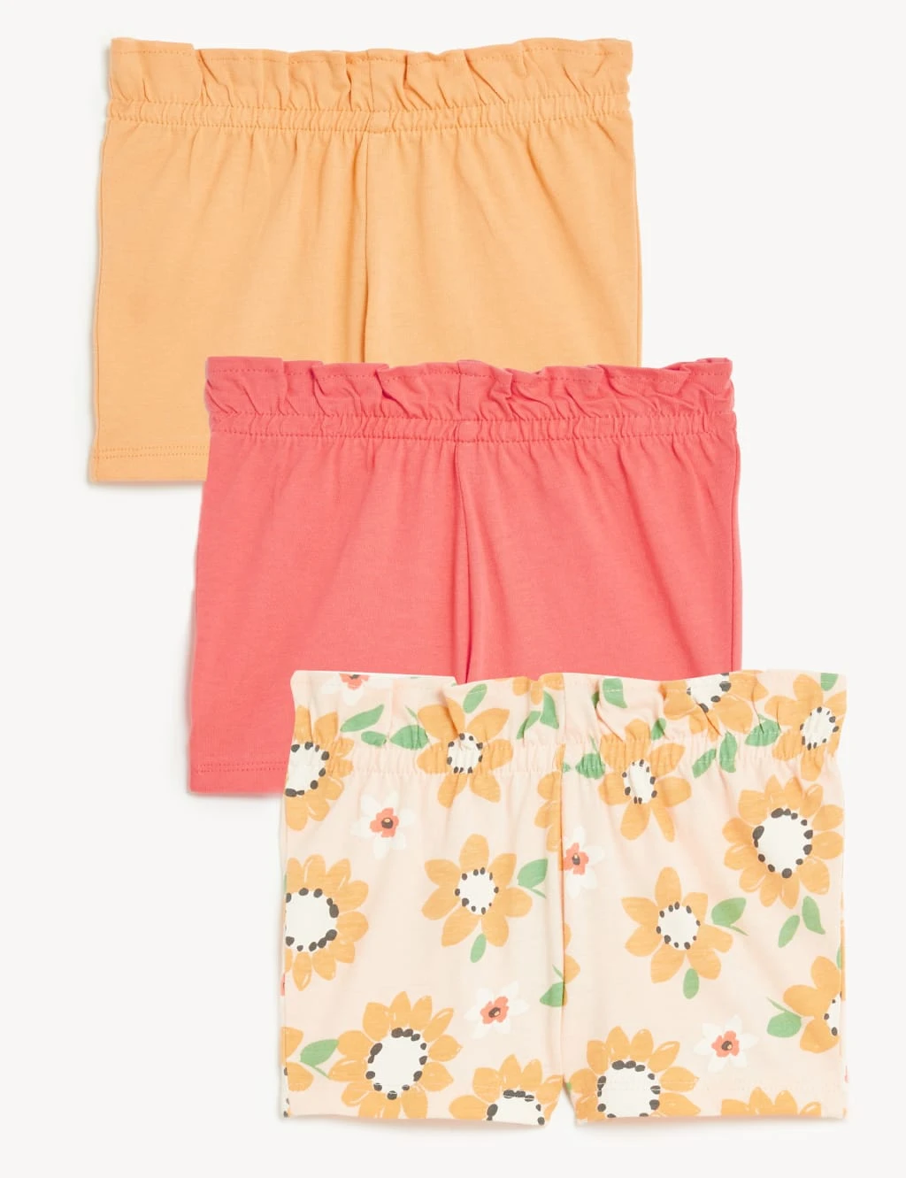 3pk Pure Cotton Printed Shorts (0-3 Yrs) 1 3pk Pure Cotton Printed Shorts (0-3 Yrs)