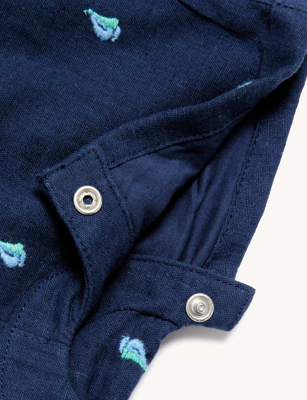 2pc Cotton Rich Embroidered Boat Outfit (0-3 Yrs) 5 2pc Cotton Rich Embroidered Boat Outfit (0-3 Yrs) - Image 5