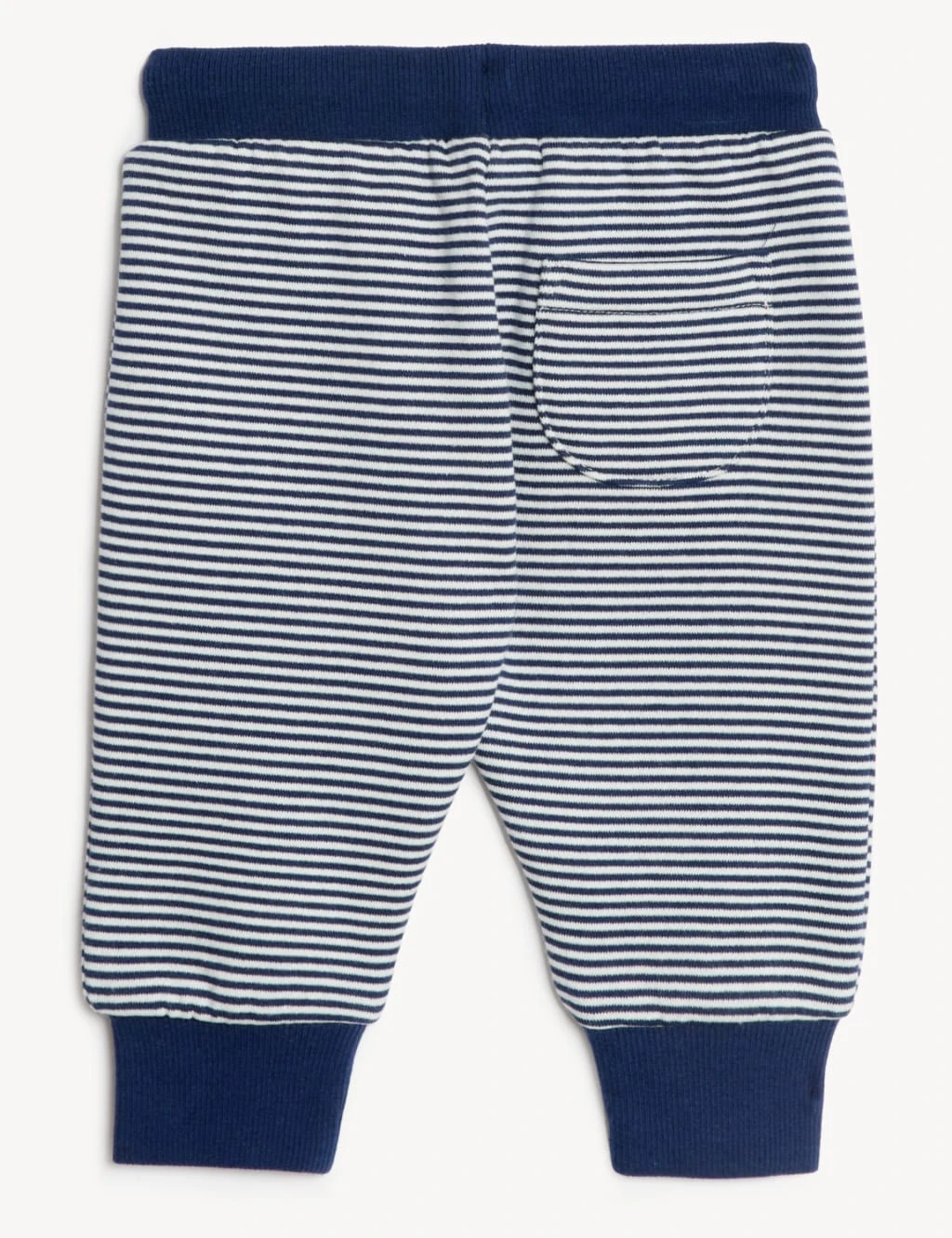 Cotton Rich Striped Joggers (0-3 Yrs) 3 Cotton Rich Striped Joggers (0-3 Yrs) - Image 3