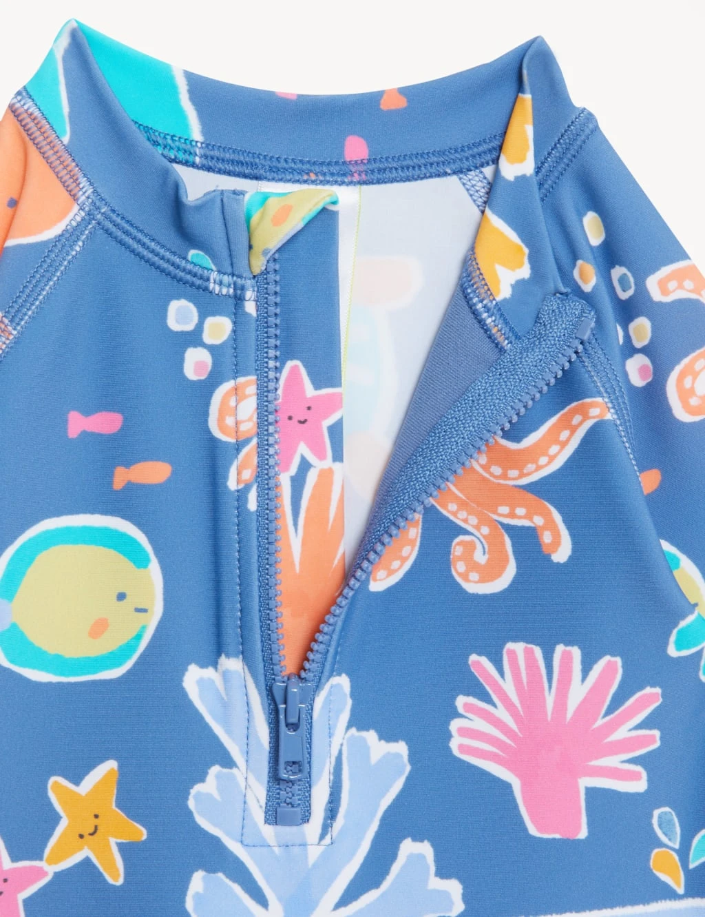 2pc Sealife Swimsuit & Hat Set (0-3 Yrs) 4 2pc Sealife Swimsuit & Hat Set (0-3 Yrs) - Image 4