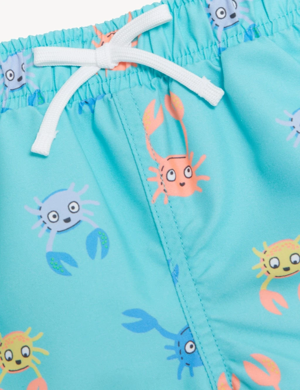 Fish Print Swim Shorts (0-3 Yrs) 3 Fish Print Swim Shorts (0-3 Yrs) - Image 3