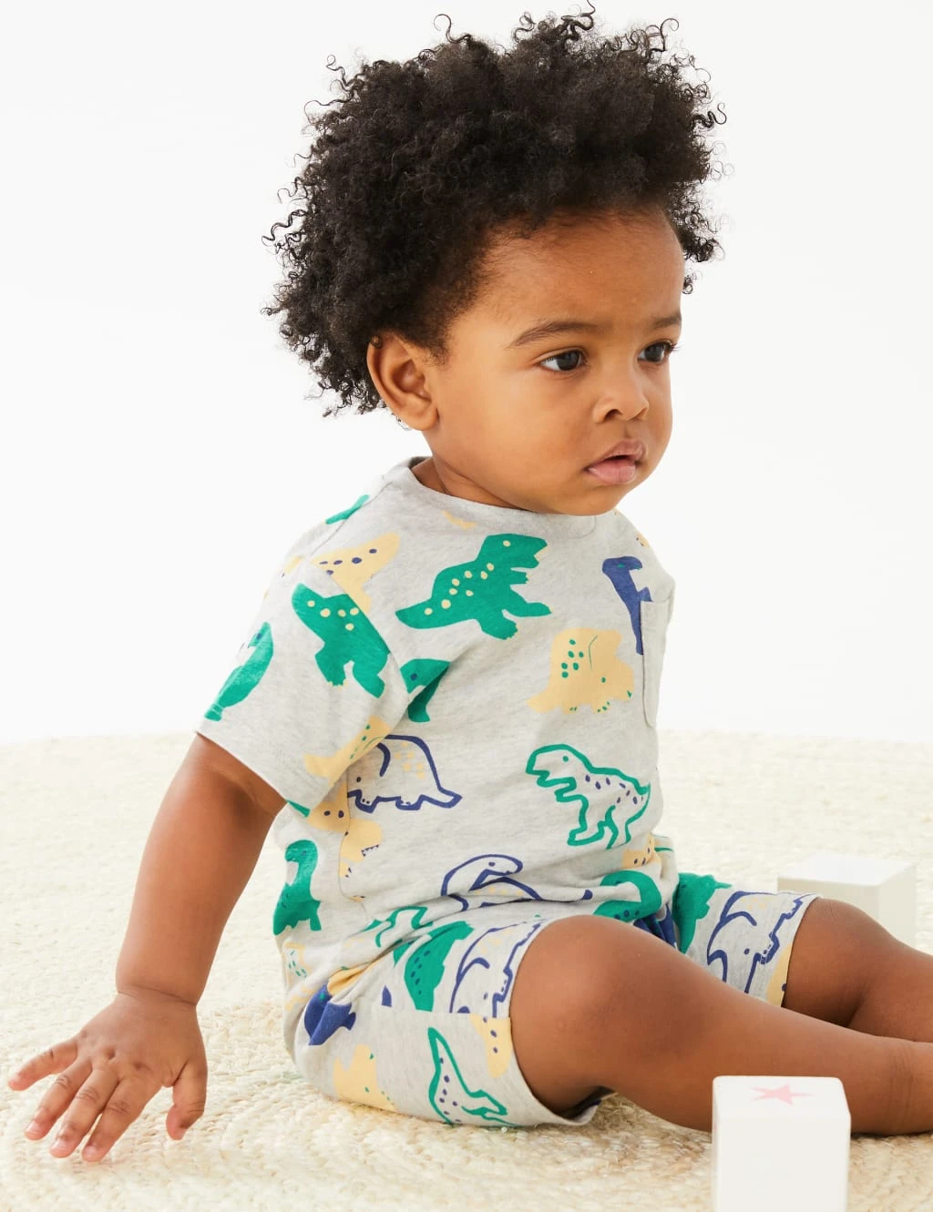 Pure Cotton Dinosaur Romper (0-3 Yrs) 1 Pure Cotton Dinosaur Romper (0-3 Yrs)