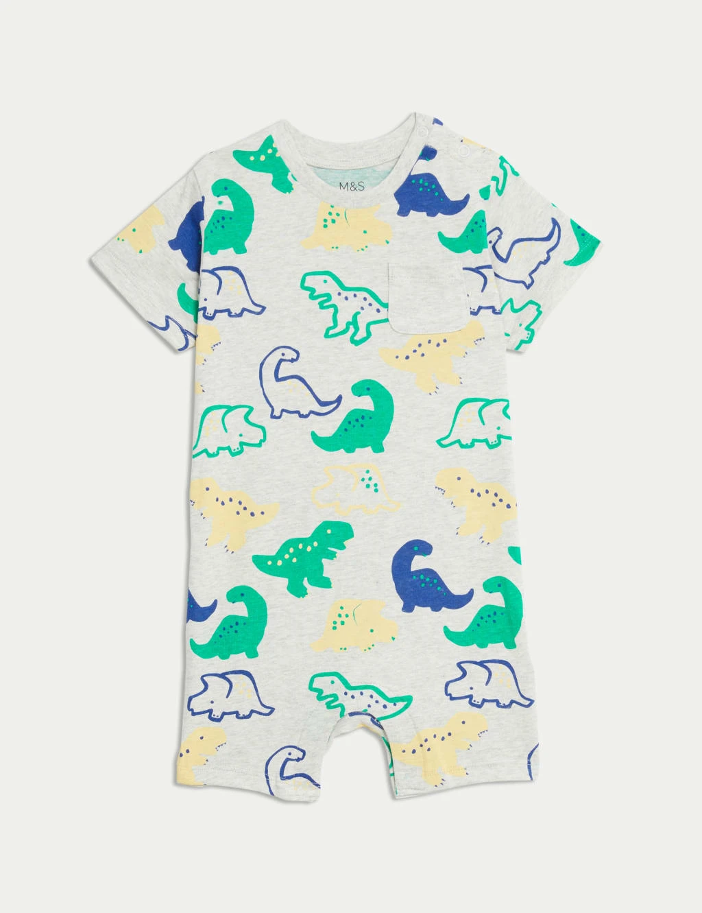 Pure Cotton Dinosaur Romper (0-3 Yrs) 2 Pure Cotton Dinosaur Romper (0-3 Yrs) - Image 2