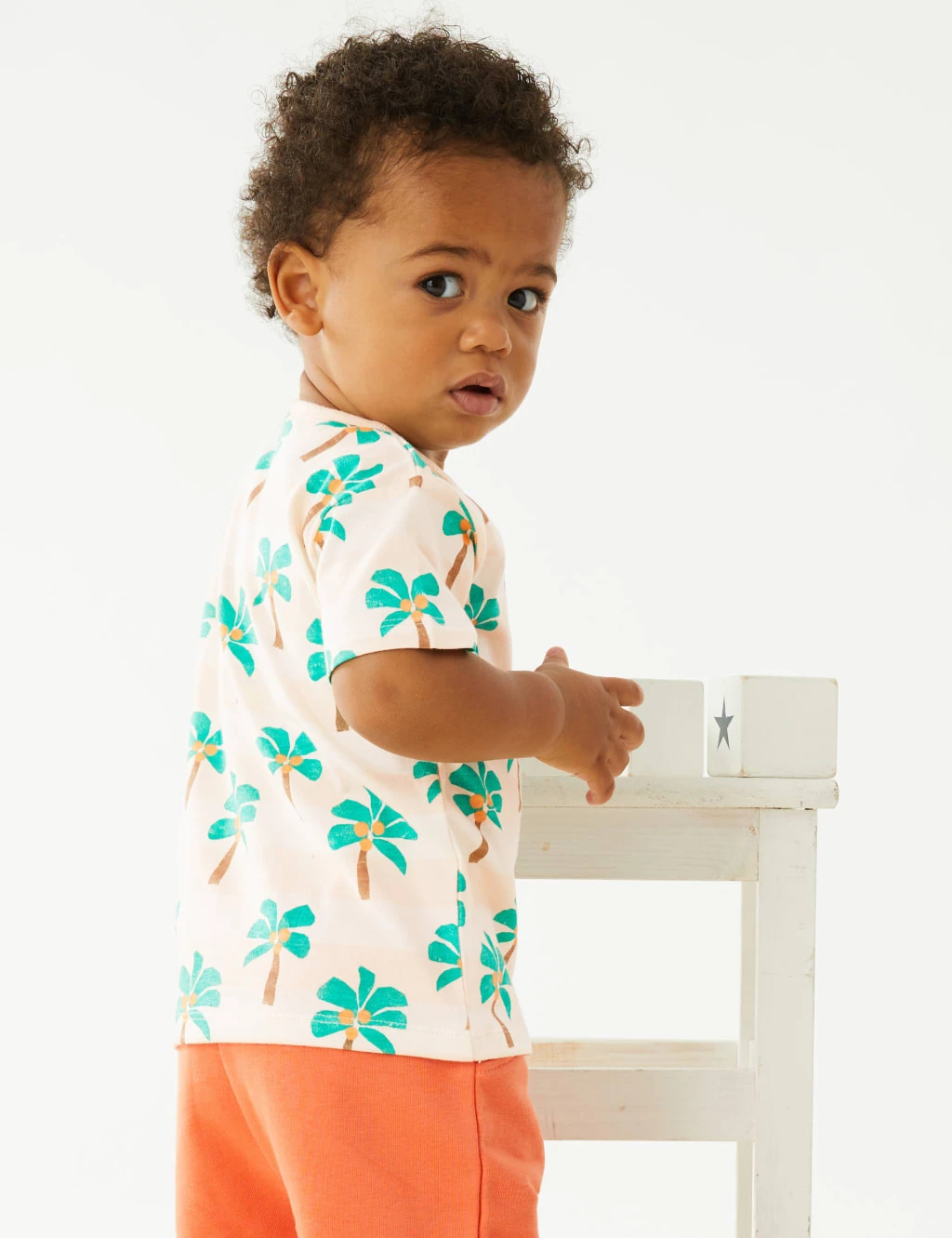 Pure Cotton Palm Tree T-Shirt (0-3 Yrs) 4 Pure Cotton Palm Tree T-Shirt (0-3 Yrs) - Image 4