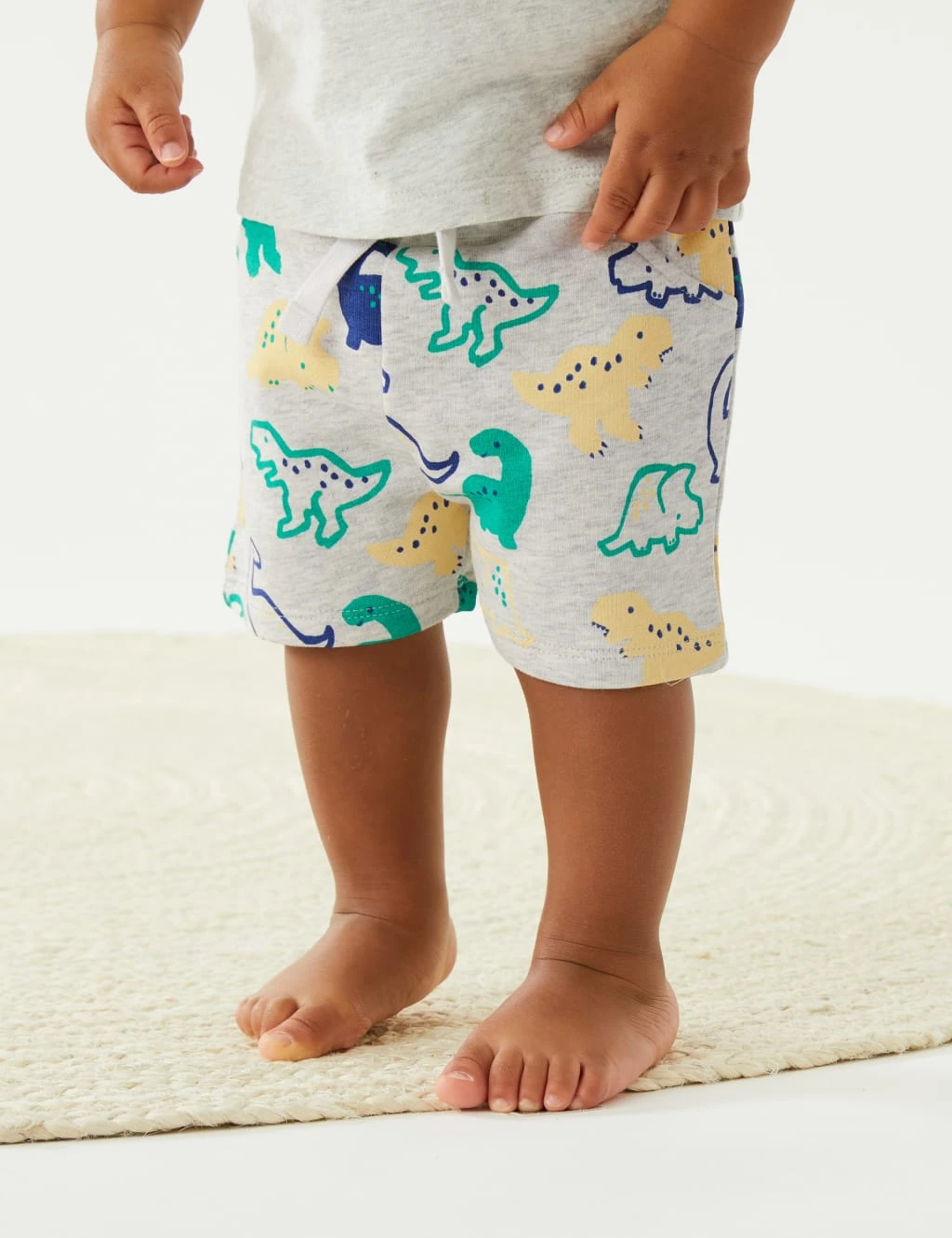 Cotton Rich Dinosaur Shorts (0-3 Yrs) 5 Cotton Rich Dinosaur Shorts (0-3 Yrs) - Image 5