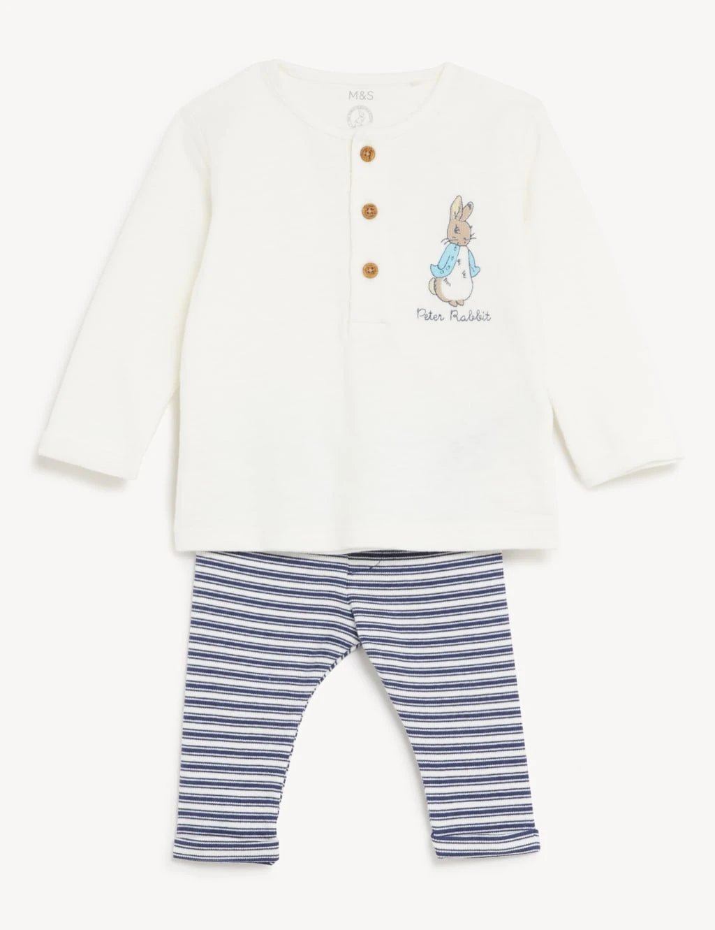 2pc Cotton Rich Peter Rabbit™ Outfit (0-3 Yrs) 1 2pc Cotton Rich Peter Rabbit™ Outfit (0-3 Yrs)