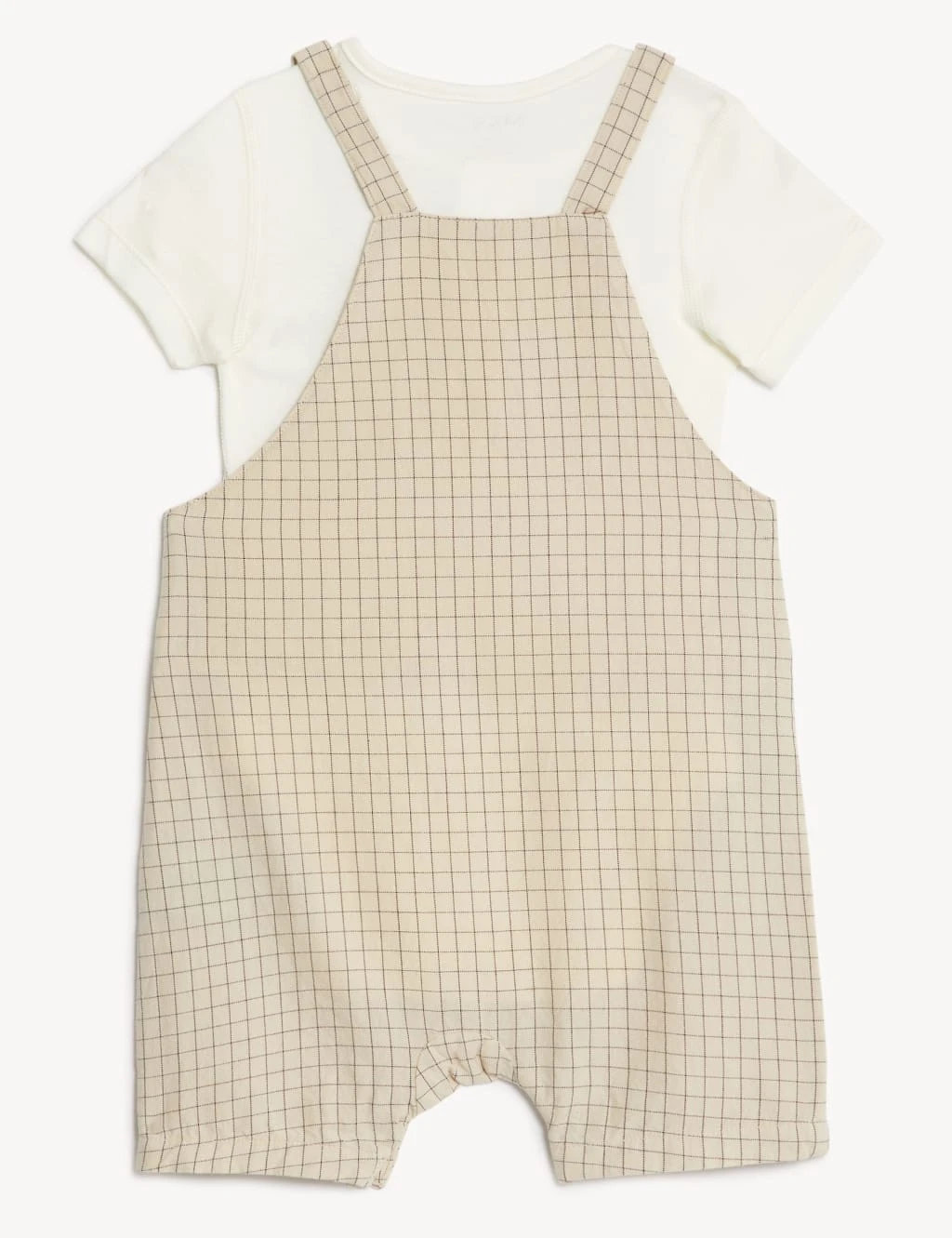 2pc Cotton Blend Checked Outfit (0-3 Yrs) 3 2pc Cotton Blend Checked Outfit (0-3 Yrs) - Image 3