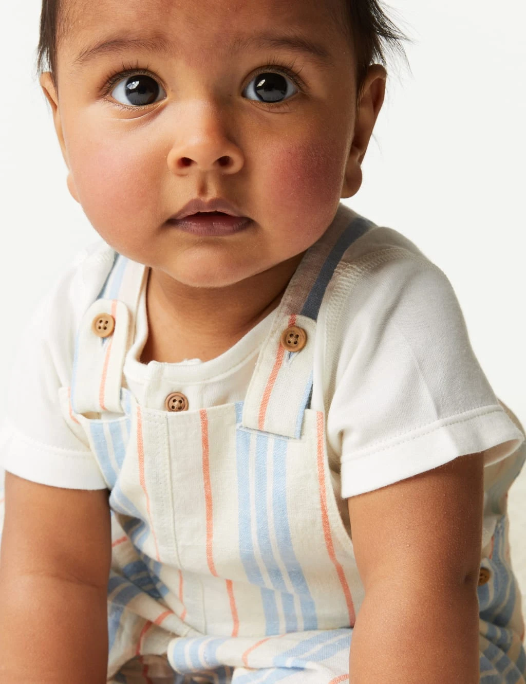 2pc Cotton Blend Striped Outfit (0-3 Yrs) 8 2pc Cotton Blend Striped Outfit (0-3 Yrs) - Image 8