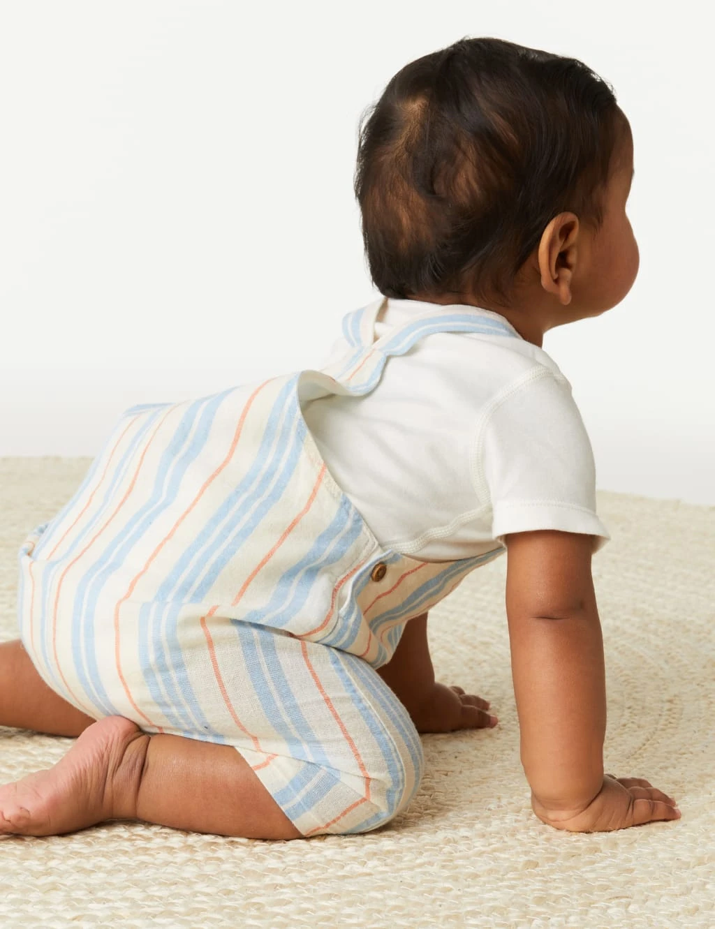 2pc Cotton Blend Striped Outfit (0-3 Yrs) 9 2pc Cotton Blend Striped Outfit (0-3 Yrs) - Image 9