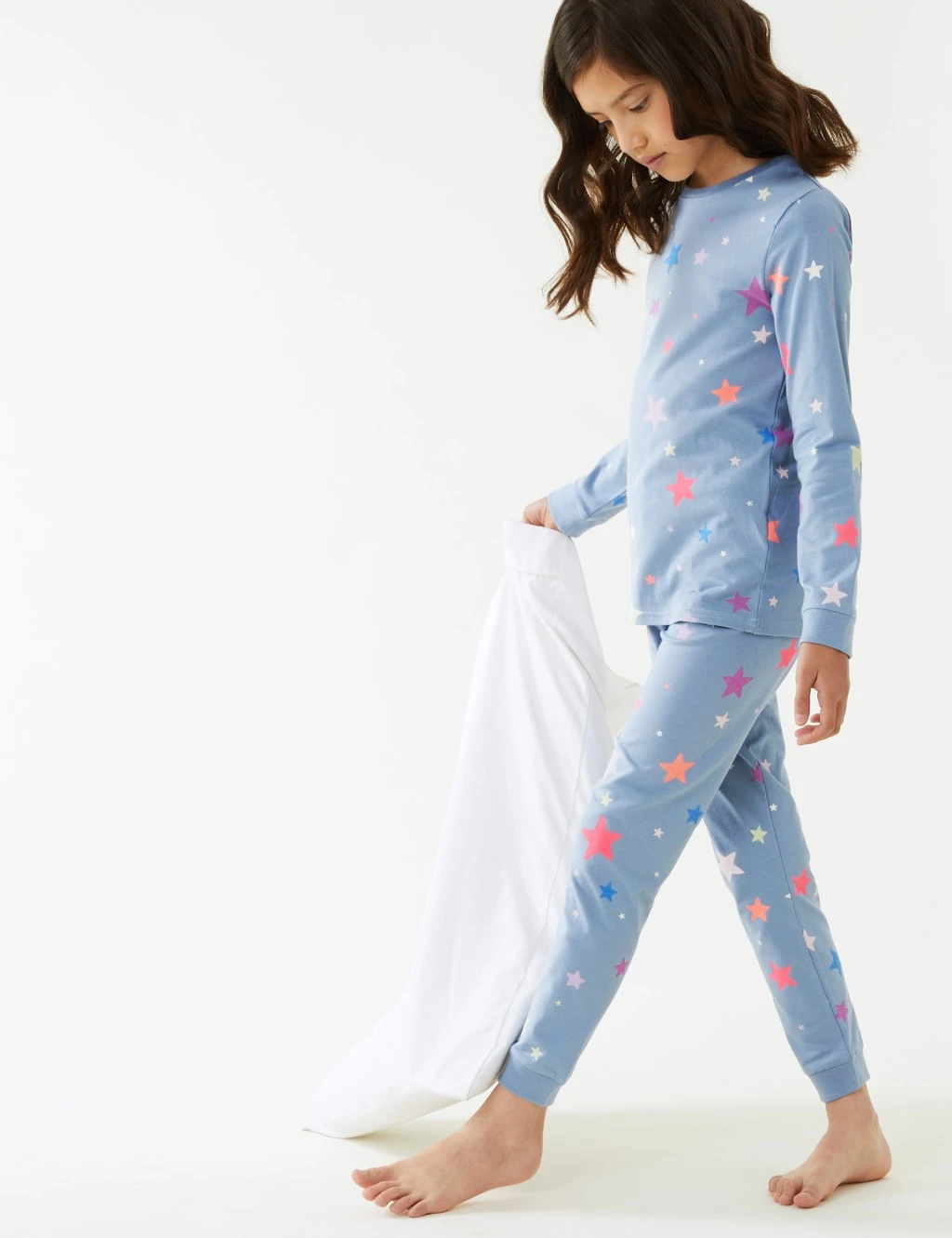 Pure Cotton Star Print Pyjamas (7-16 Yrs) 1 Pure Cotton Star Print Pyjamas (7-16 Yrs)
