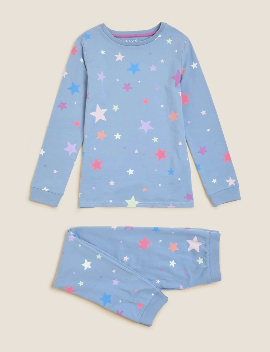 Pure Cotton Star Print Pyjamas (7-16 Yrs) 2 Pure Cotton Star Print Pyjamas (7-16 Yrs) - Image 2