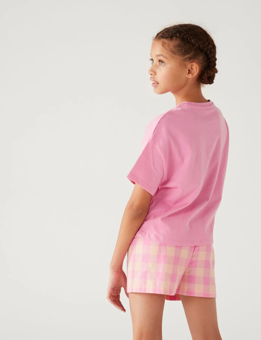 2pk Pure Cotton Checked Short Pyjama Sets (6-16 Yrs) 3 2pk Pure Cotton Checked Short Pyjama Sets (6-16 Yrs) - Image 3
