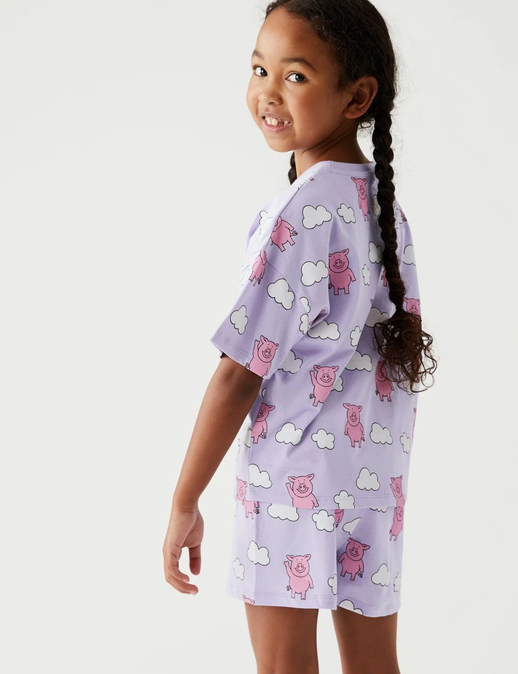 Pure Cotton Percy Pig™ Short Pyjama Set (2-16 Yrs) 3 Pure Cotton Percy Pig™ Short Pyjama Set (2-16 Yrs) - Image 3