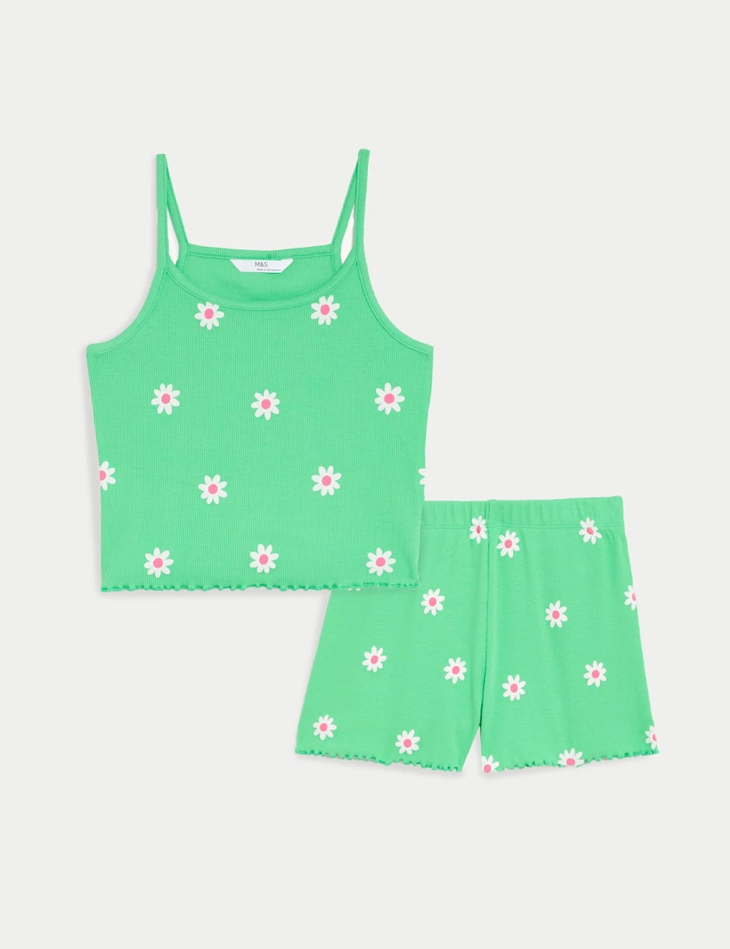 Cotton Rich Floral Short Pyjama Set (6-16 Yrs) 1 Cotton Rich Floral Short Pyjama Set (6-16 Yrs)