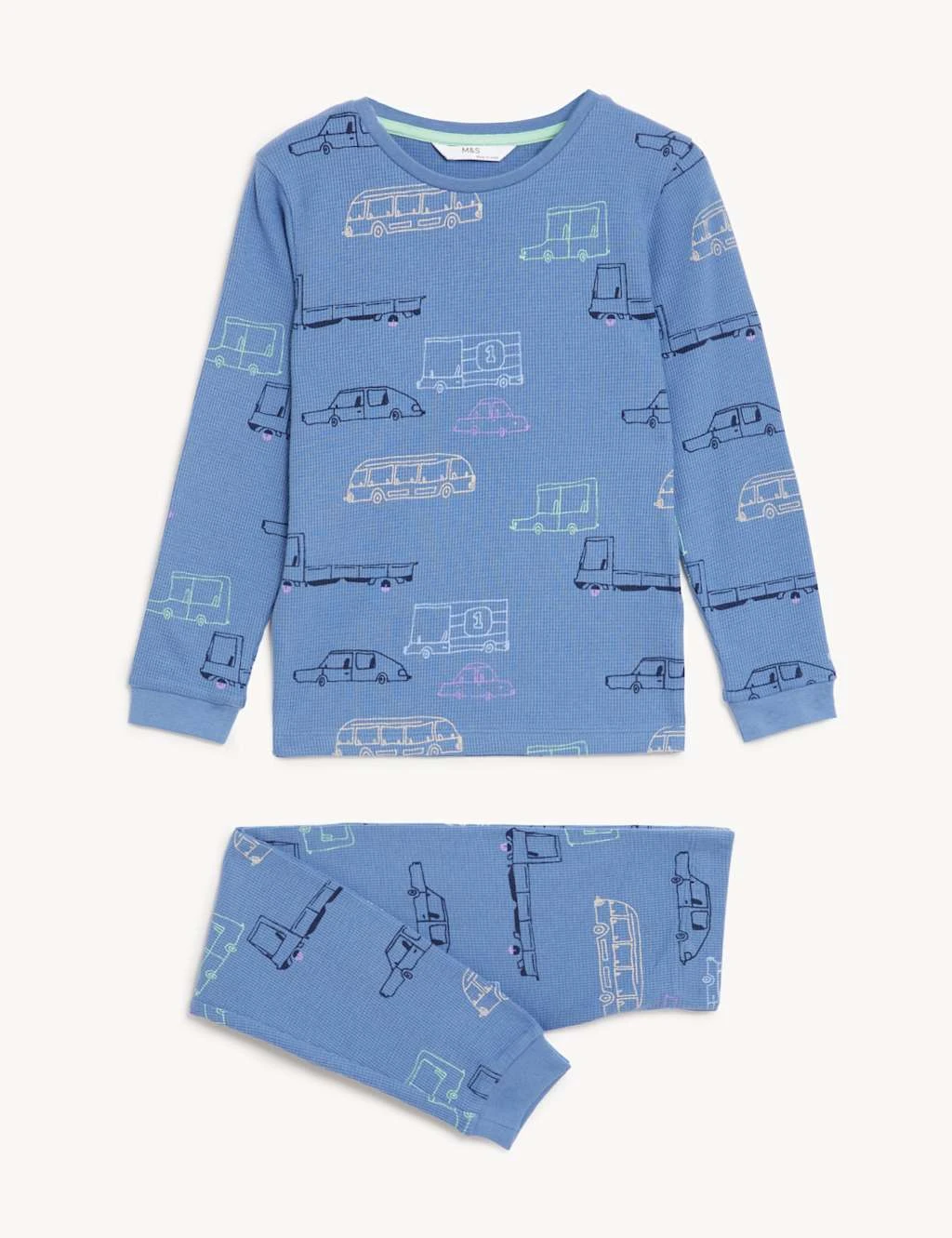 Pure Cotton Transport Pyjamas (1-8 Yrs) 2 Pure Cotton Transport Pyjamas (1-8 Yrs) - Image 2