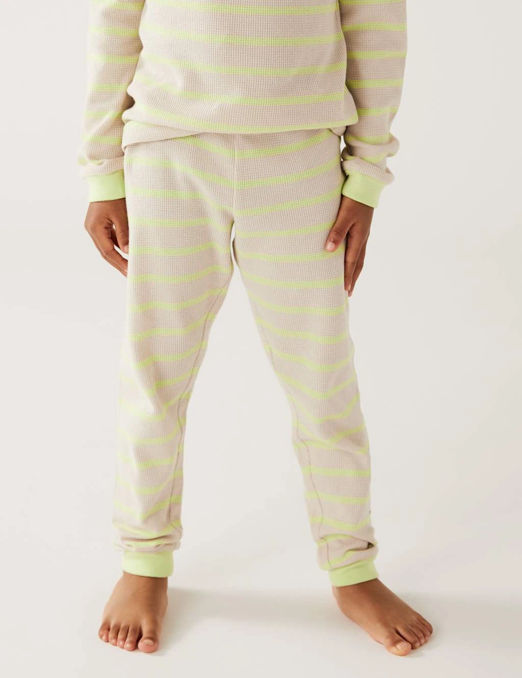 Pure Cotton Striped Pyjama Set (1-8 Yrs) 4 Pure Cotton Striped Pyjama Set (1-8 Yrs) - Image 4