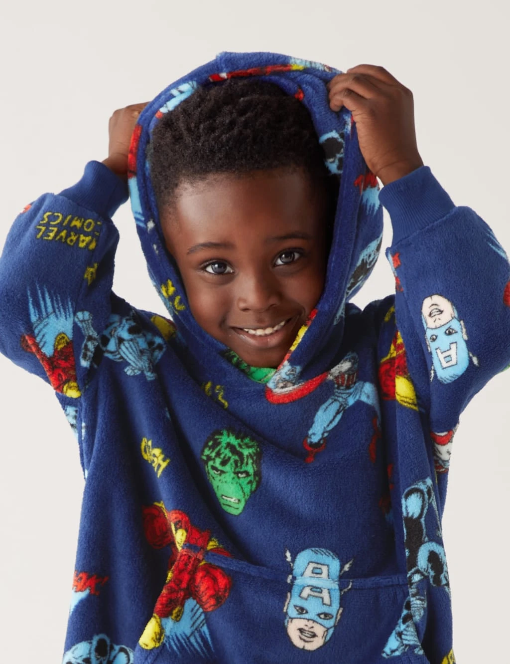 Fleece Marvel™ Oversized Hoodie (3-8 Yrs) 3 Fleece Marvel™ Oversized Hoodie (3-8 Yrs) - Image 3