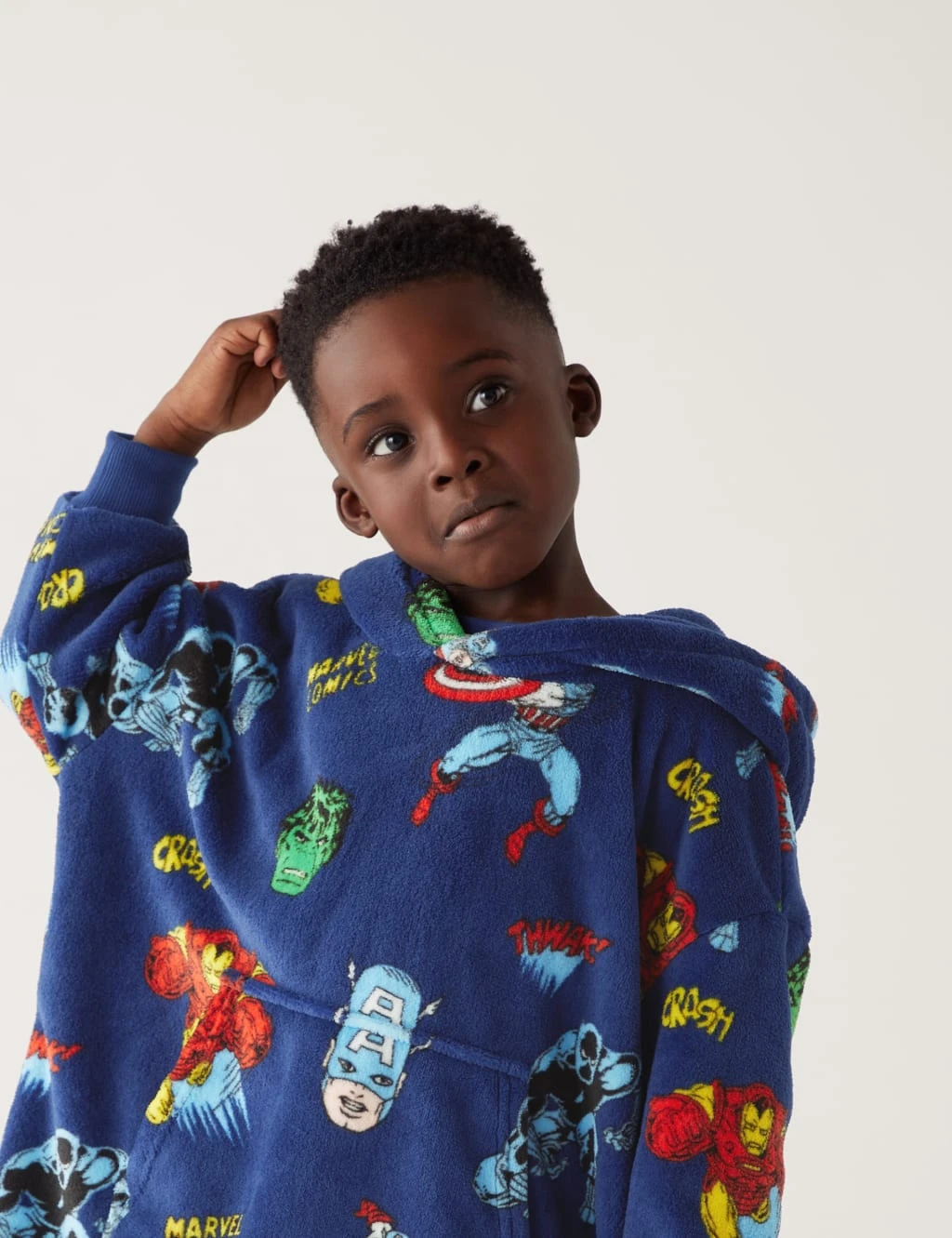 Fleece Marvel™ Oversized Hoodie (3-8 Yrs) 4 Fleece Marvel™ Oversized Hoodie (3-8 Yrs) - Image 4