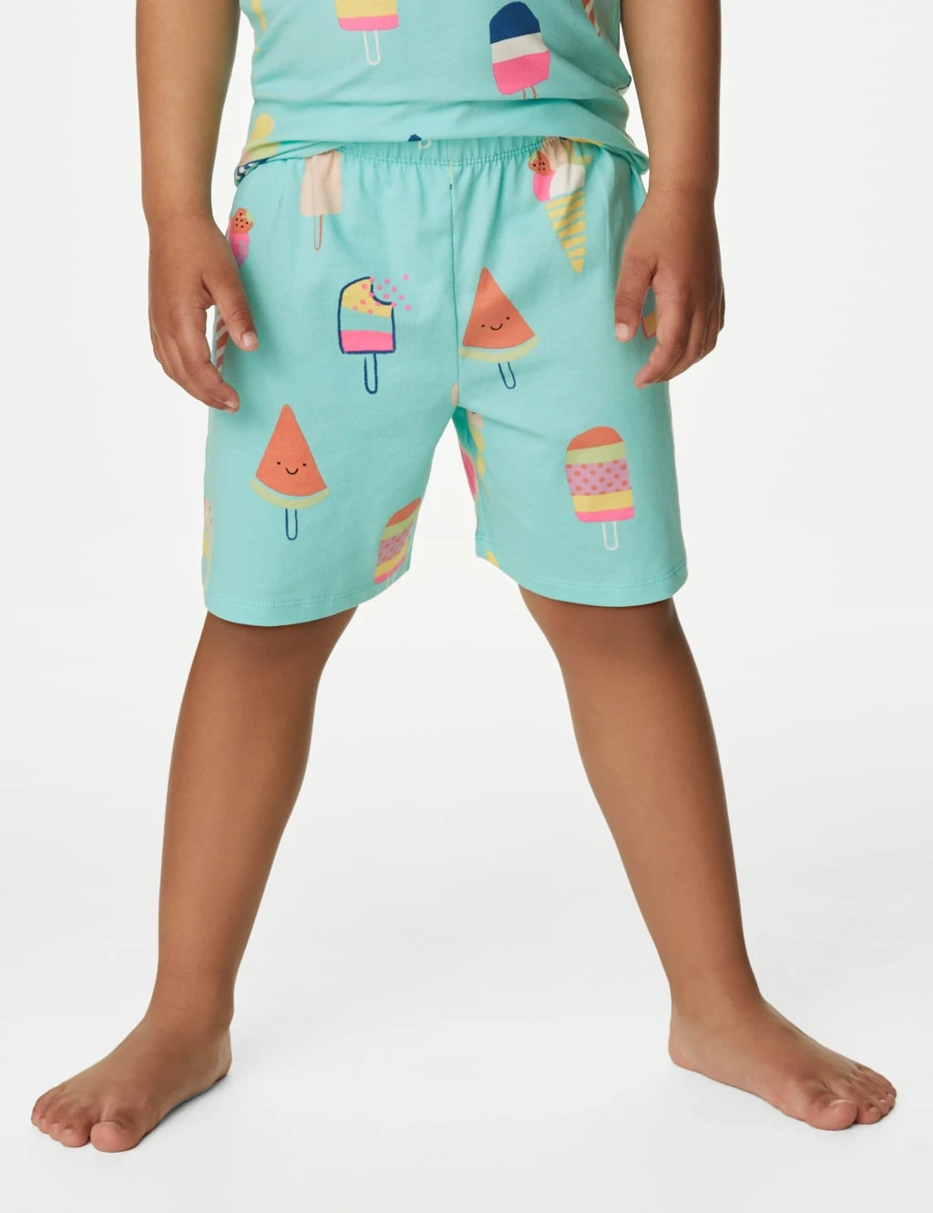 Cotton Rich Ice Cream Short Pyjama Set (1-8 Yrs) 4 Cotton Rich Ice Cream Short Pyjama Set (1-8 Yrs) - Image 4
