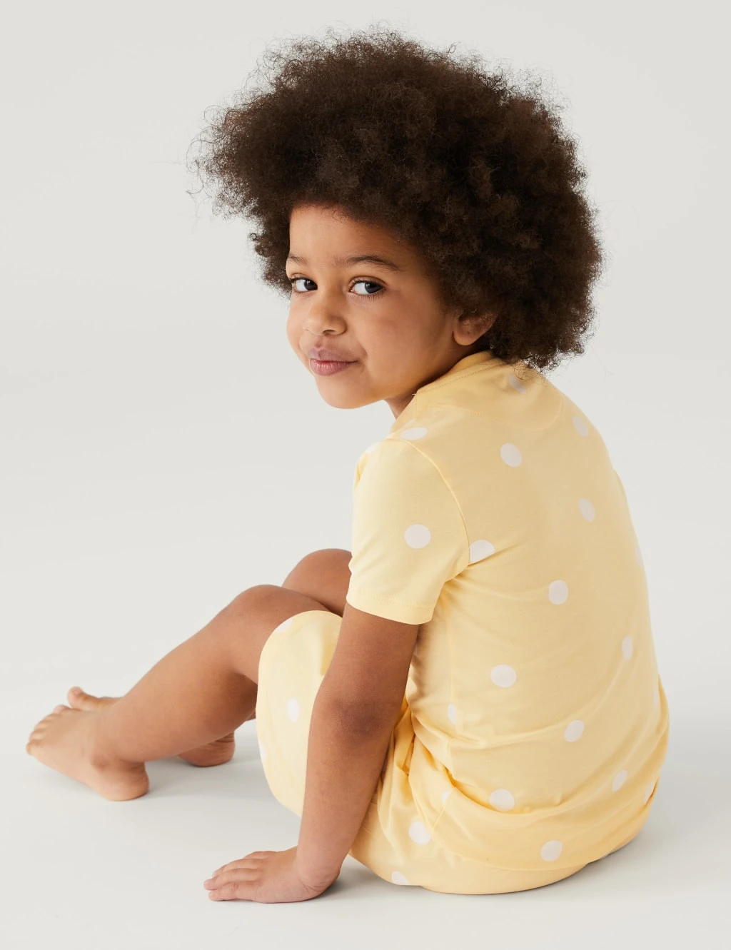 Cotton Rich Polka Dot Short Pyjama Set (1-8 Yrs) 3 Cotton Rich Polka Dot Short Pyjama Set (1-8 Yrs) - Image 3