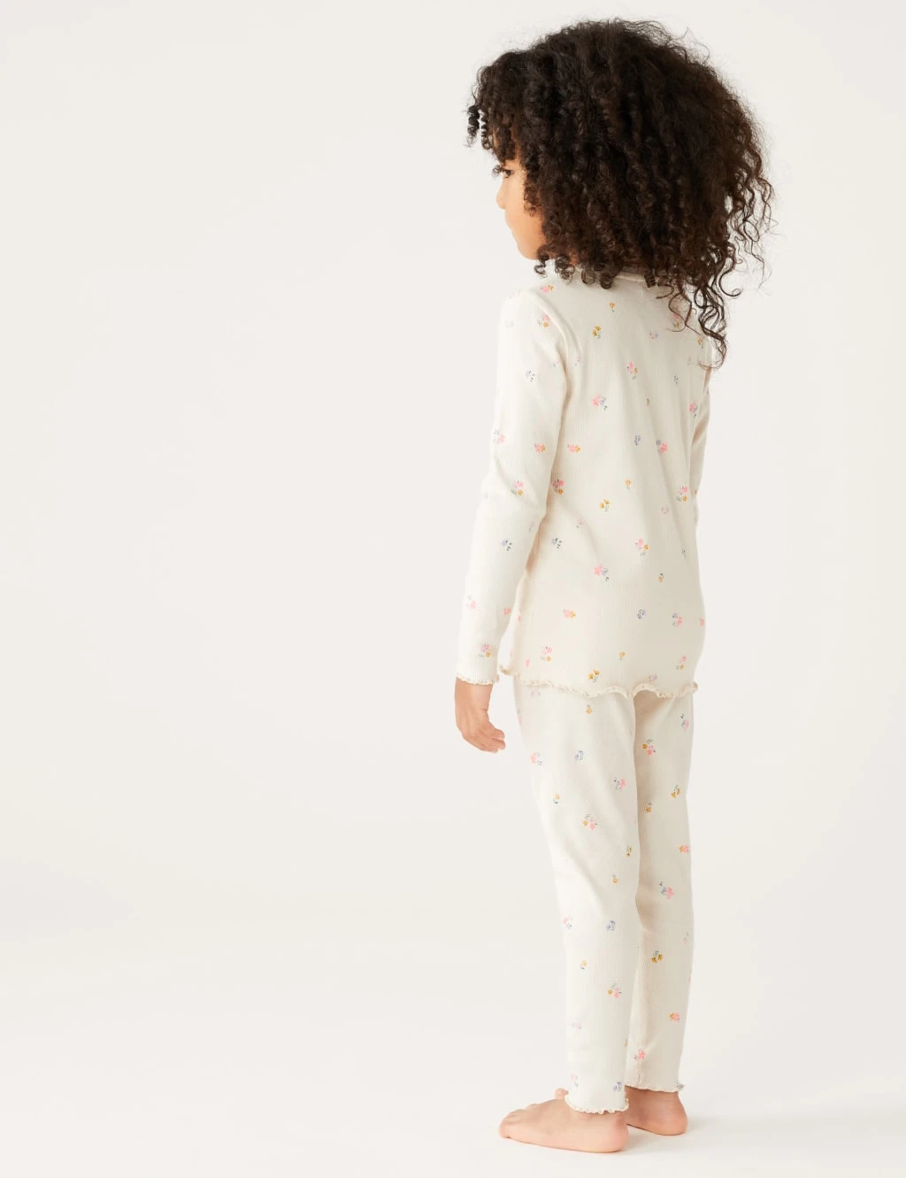 Cotton Rich Floral Pyjamas (1-8 Yrs) 3 Cotton Rich Floral Pyjamas (1-8 Yrs) - Image 3