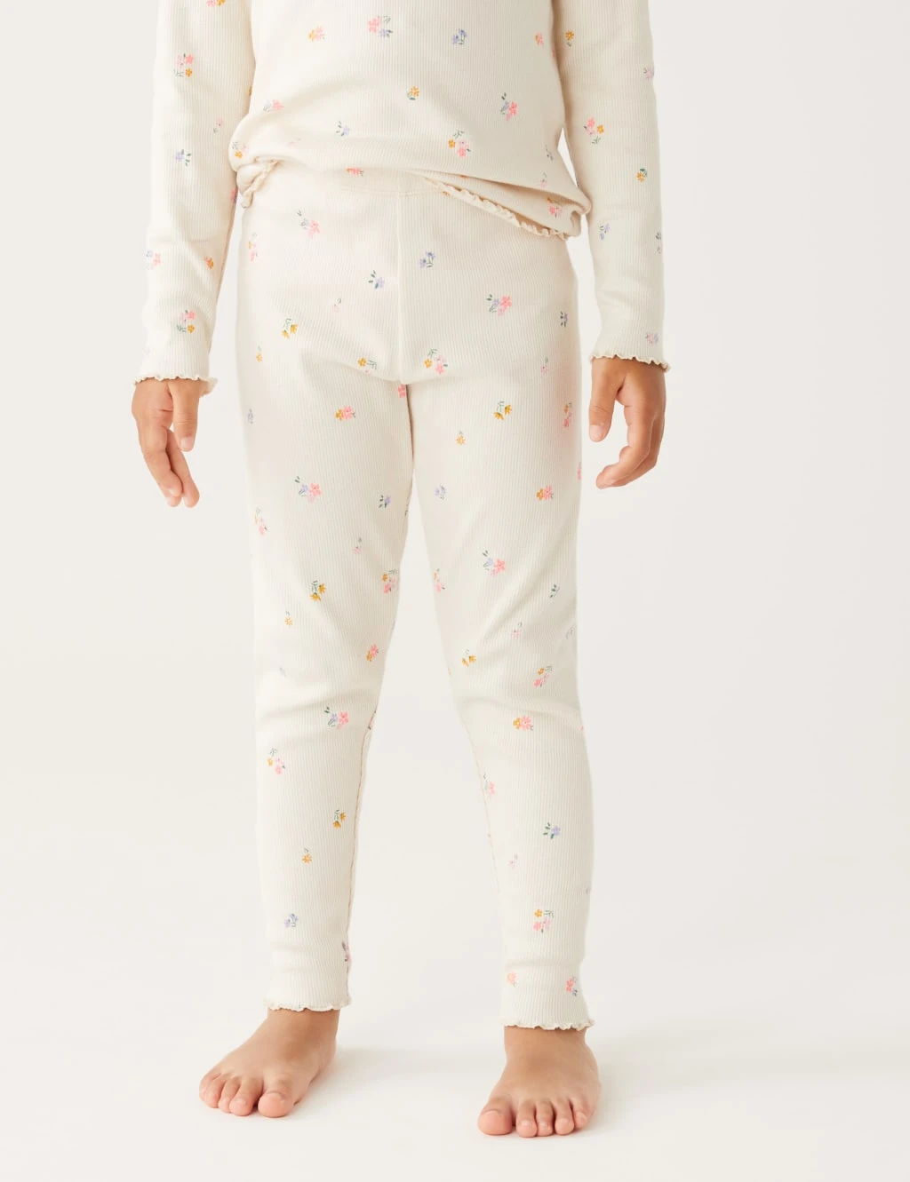 Cotton Rich Floral Pyjamas (1-8 Yrs) 4 Cotton Rich Floral Pyjamas (1-8 Yrs) - Image 4