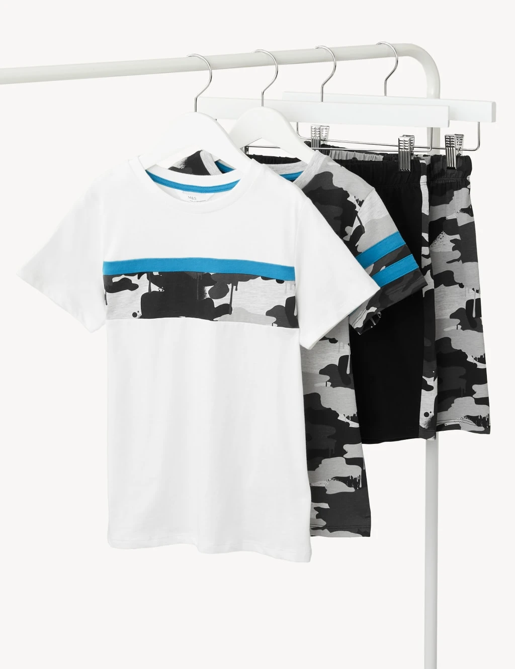 2pk Cotton Rich Camouflage Short Pyjama Set (6-16 Yrs) 1 2pk Cotton Rich Camouflage Short Pyjama Set (6-16 Yrs)