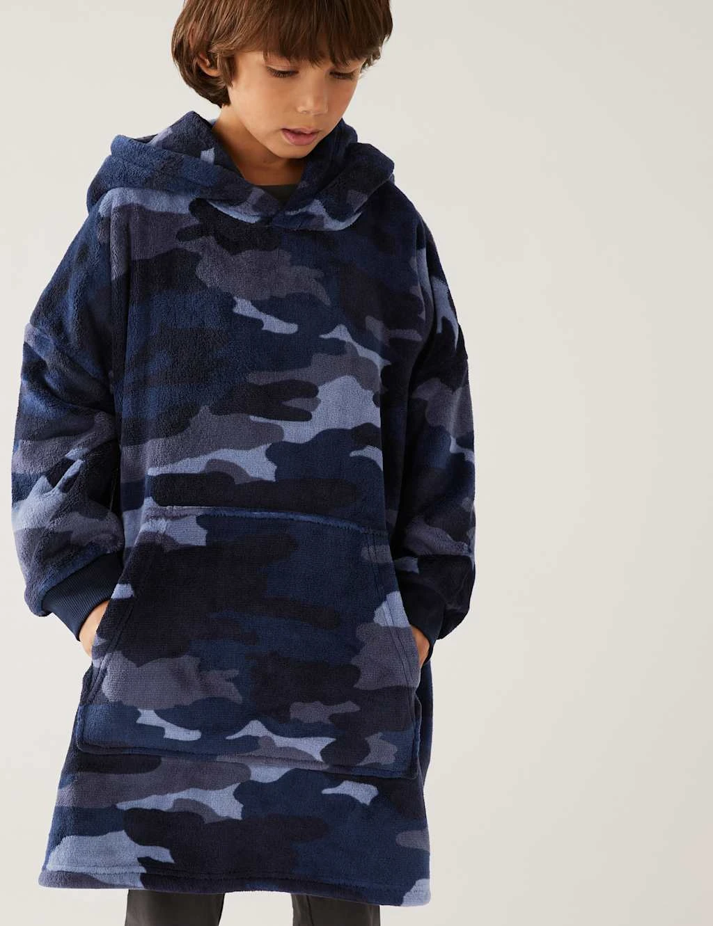 Fleece Camouflage Oversized Hoodie (7-16 Yrs) 3 Fleece Camouflage Oversized Hoodie (7-16 Yrs) - Image 3
