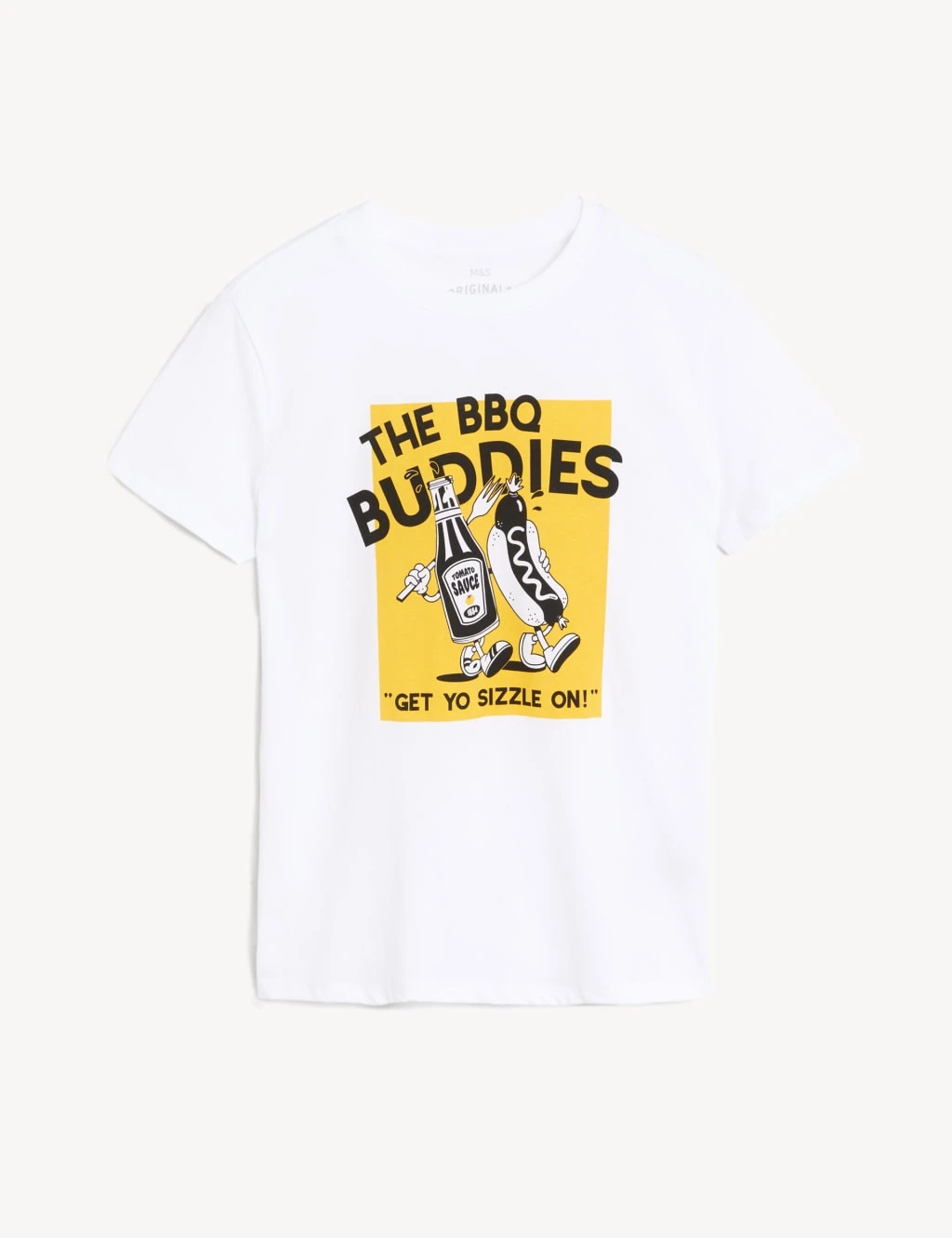 Pure Cotton Mini Me BBQ T-Shirt (6 - 16 Yrs) 2 Pure Cotton Mini Me BBQ T-Shirt (6 - 16 Yrs) - Image 2