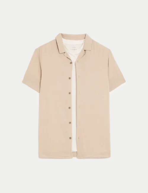 2pc Pure Cotton Shirt & T-Shirt Set (6-16 Yrs)