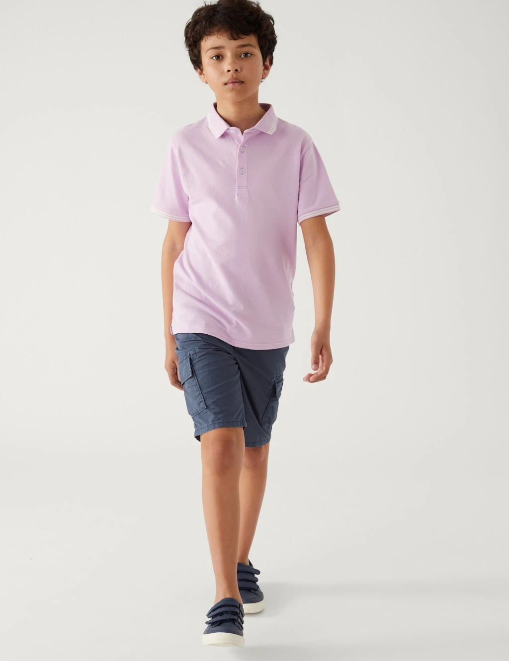 Pure Cotton Cargo Shorts (6 - 16 Yrs) 1 Pure Cotton Cargo Shorts (6 - 16 Yrs)