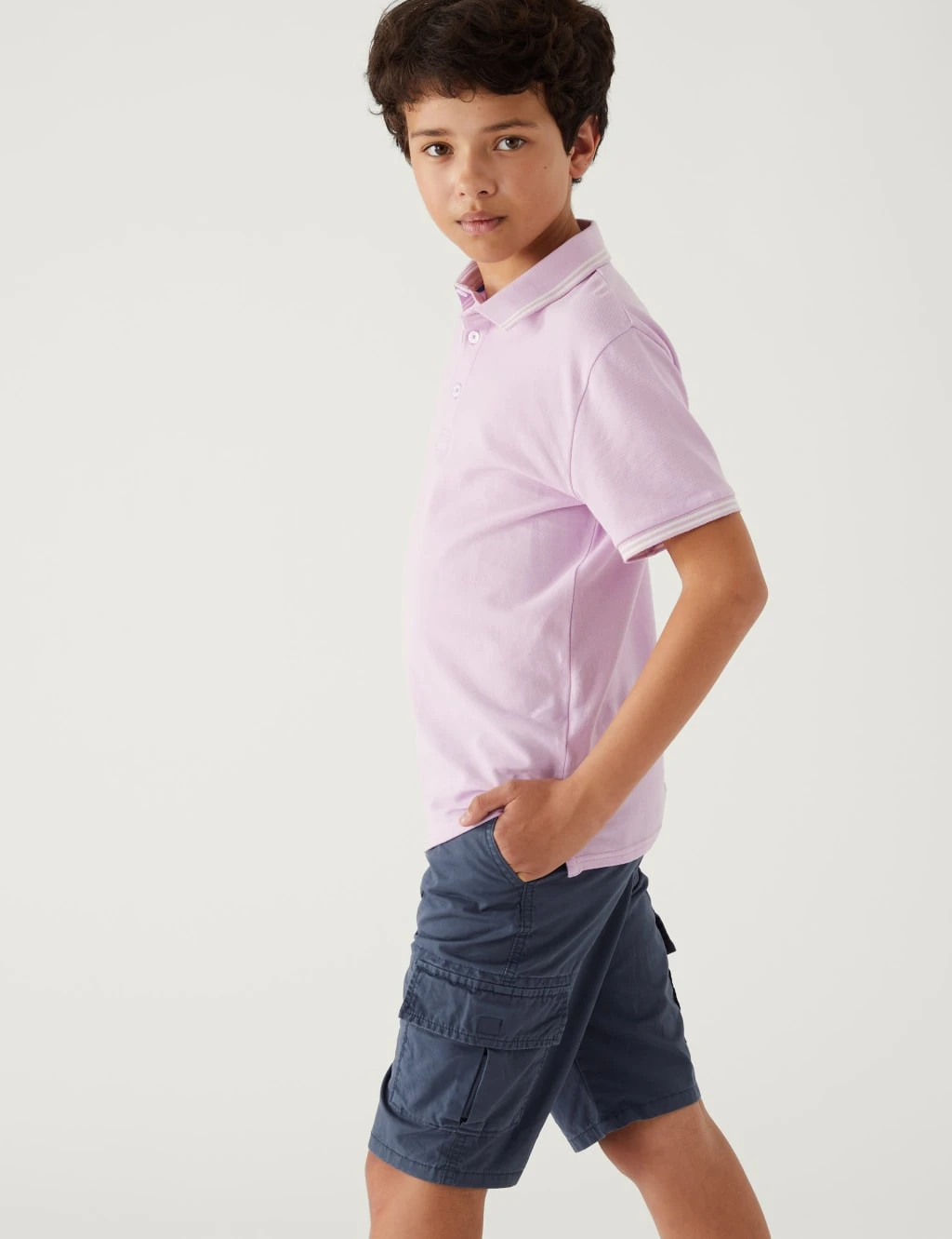 Pure Cotton Cargo Shorts (6 - 16 Yrs) 3 Pure Cotton Cargo Shorts (6 - 16 Yrs) - Image 3