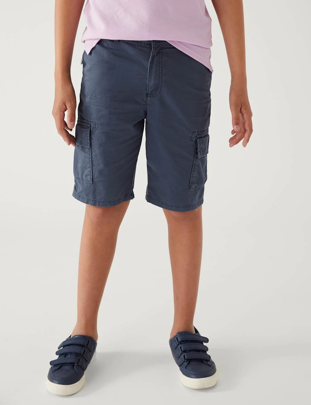 Pure Cotton Cargo Shorts (6 - 16 Yrs) 4 Pure Cotton Cargo Shorts (6 - 16 Yrs) - Image 4
