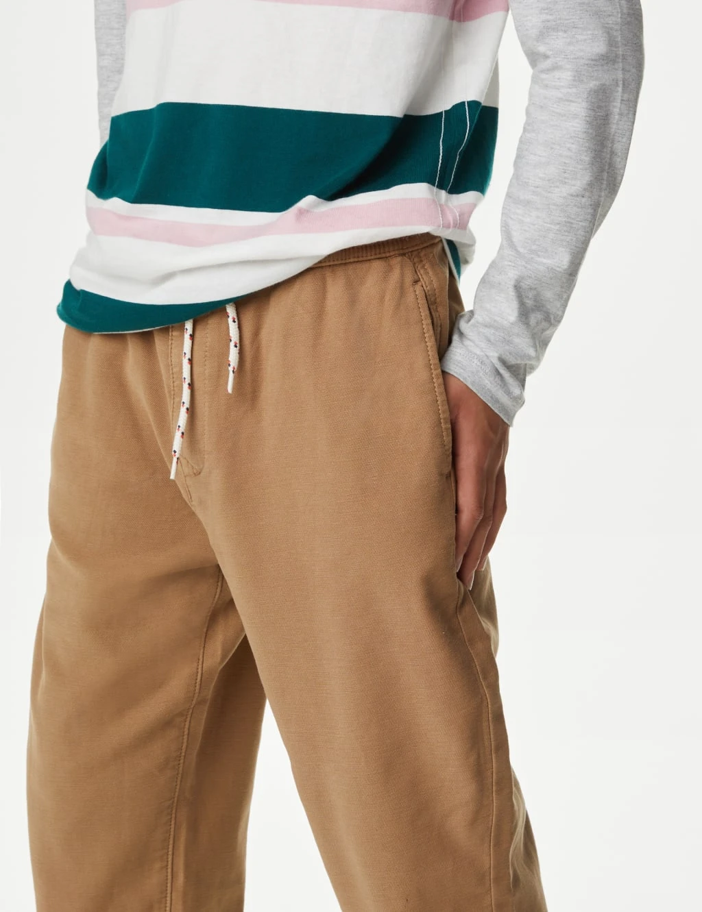 Relaxed Cotton Rich Skater Chinos (6-16 Yrs) 3 Relaxed Cotton Rich Skater Chinos (6-16 Yrs) - Image 3