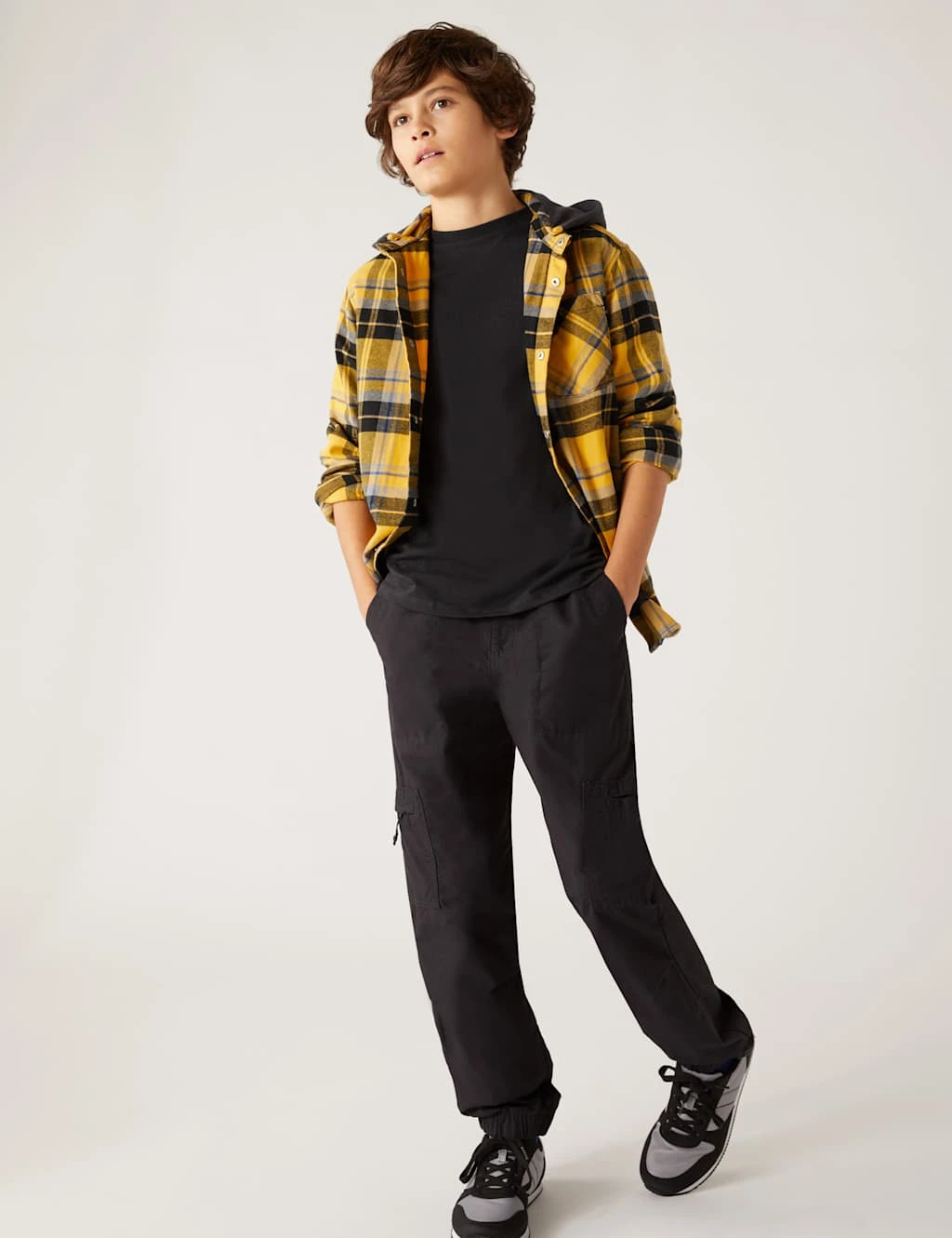 Pure Cotton Cargo Trousers (6-16 Yrs) 1 Pure Cotton Cargo Trousers (6-16 Yrs)