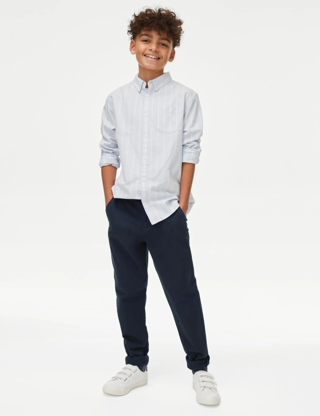 No Brand Cotton Rich Chinos (6-16 Yrs) 1 No Brand Cotton Rich Chinos (6-16 Yrs)