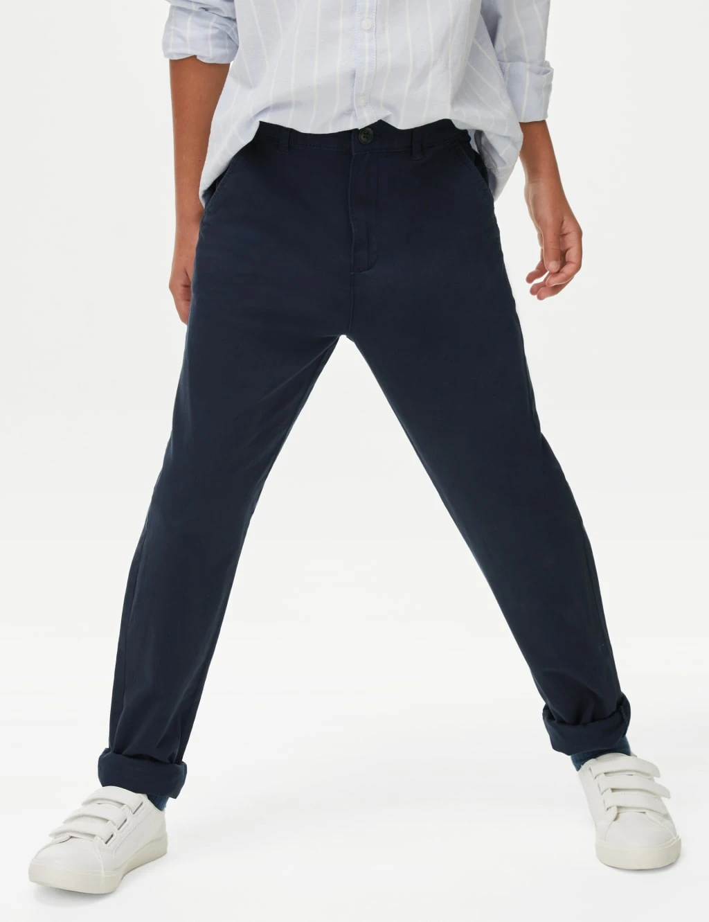 No Brand Cotton Rich Chinos (6-16 Yrs) 4 No Brand Cotton Rich Chinos (6-16 Yrs) - Image 4