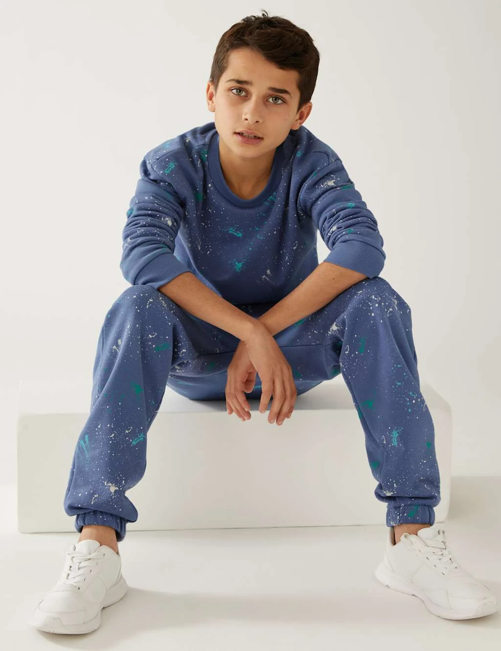 Cotton Rich Paint Splat Sweatshirt (6-16 Yrs) 1 Cotton Rich Paint Splat Sweatshirt (6-16 Yrs)